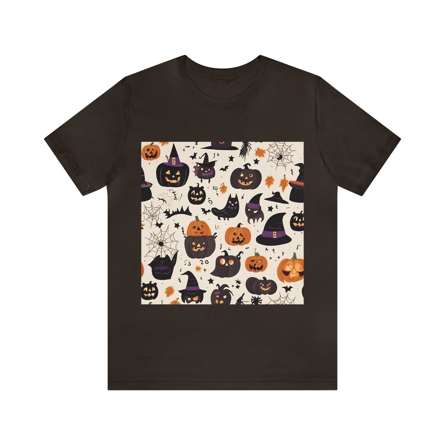Brown T-Shirt Halloween Shirt for Adults for Halloween Present Graphic Tee Bella Canvas Black Cool Petrova Designs
