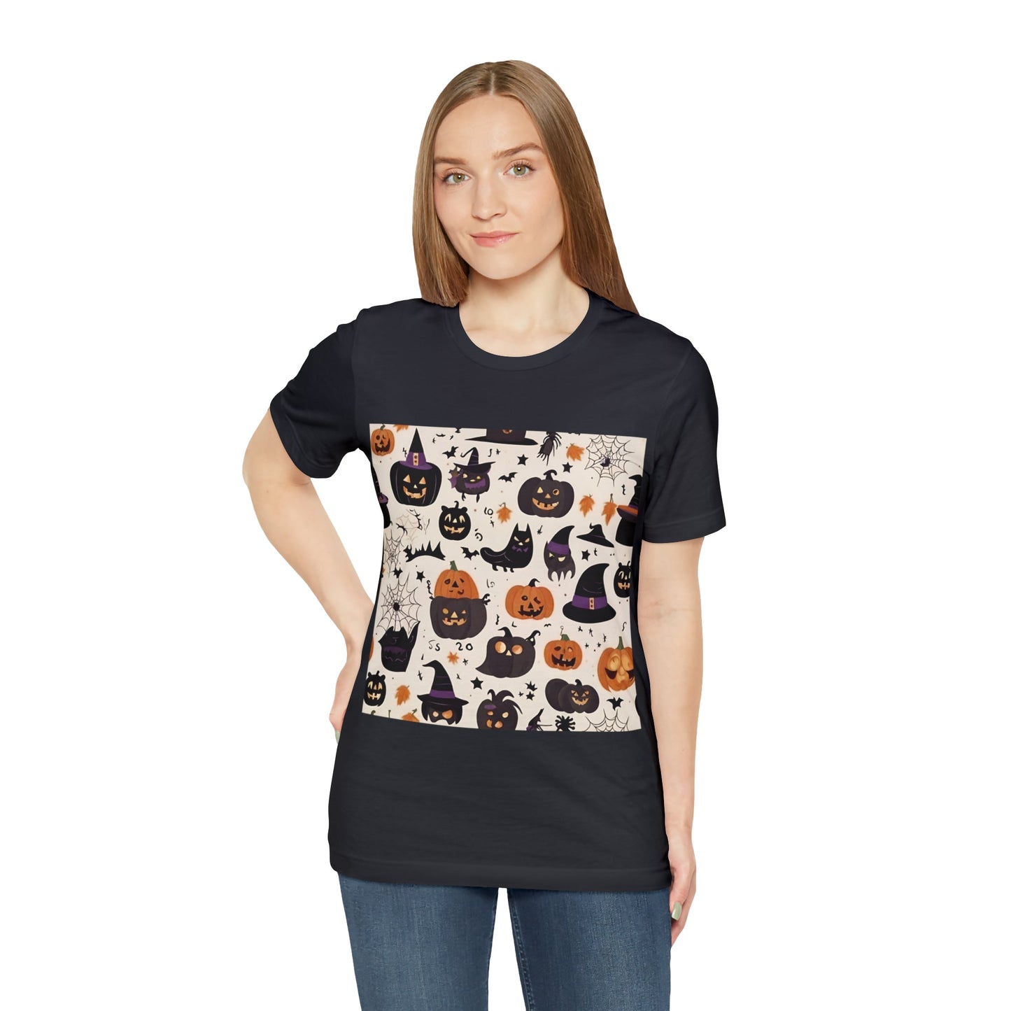 T-Shirt Halloween Shirt for Adults for Halloween Present Graphic Tee Bella Canvas Black Cool Petrova Designs