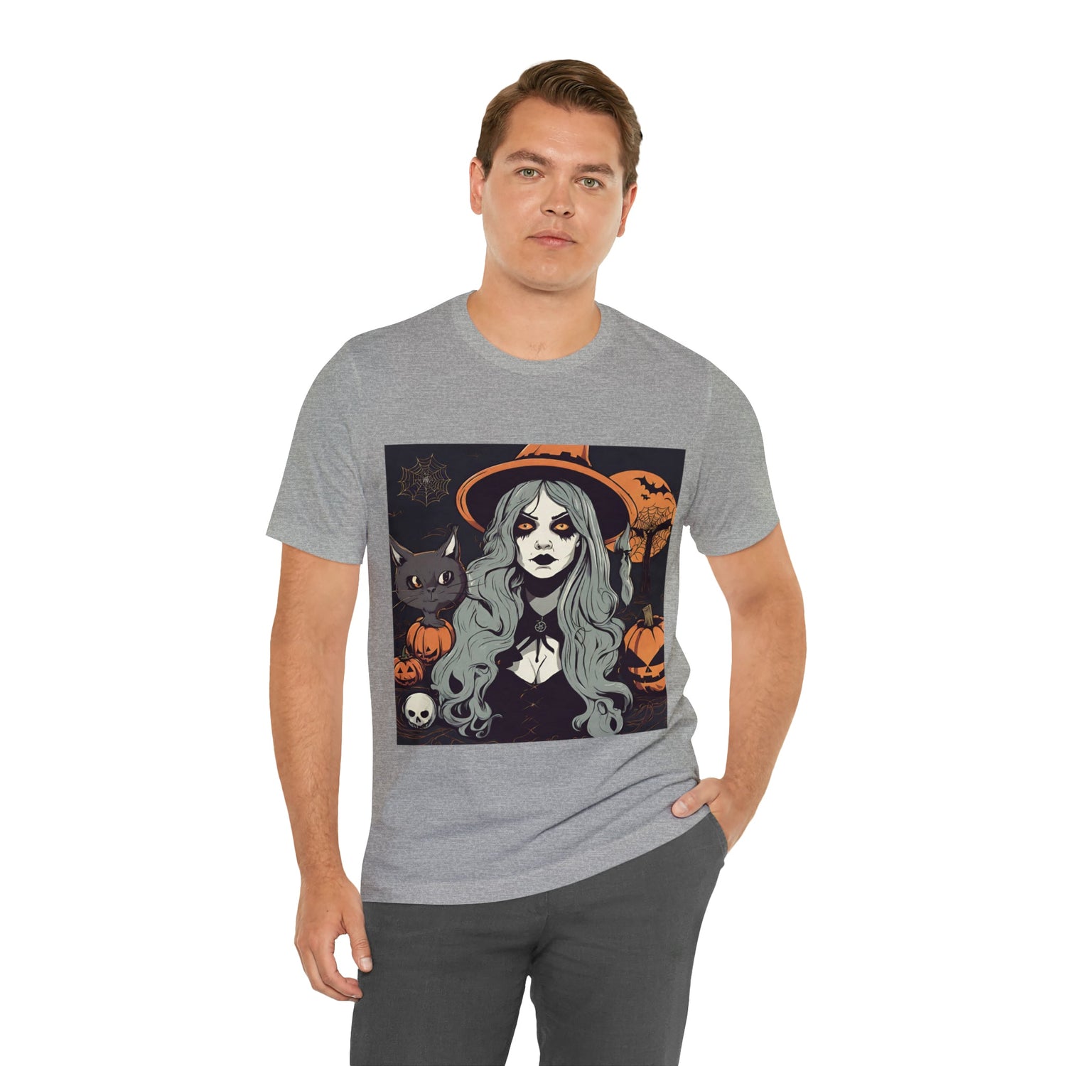 T-Shirt Halloween Shirt for Adults for Halloween Present Graphic Tee Bella Canvas Black Spooky Petrova Designs
