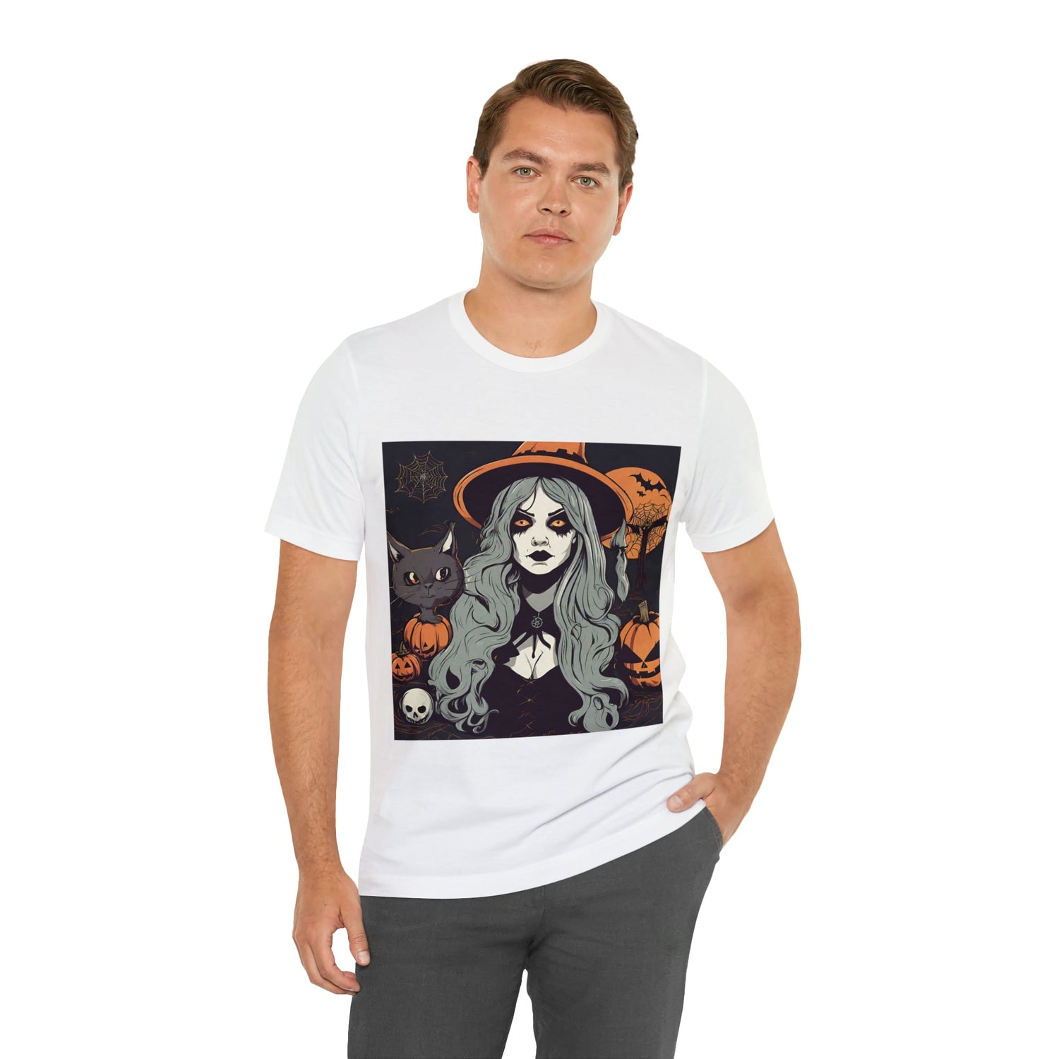 T-Shirt Halloween Shirt for Adults for Halloween Present Graphic Tee Bella Canvas Black Spooky Petrova Designs