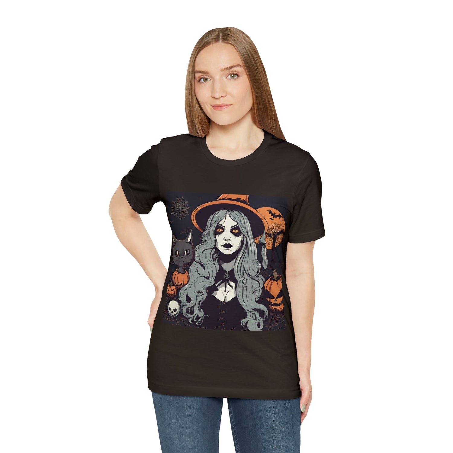 T-Shirt Halloween Shirt for Adults for Halloween Present Graphic Tee Bella Canvas Black Spooky Petrova Designs