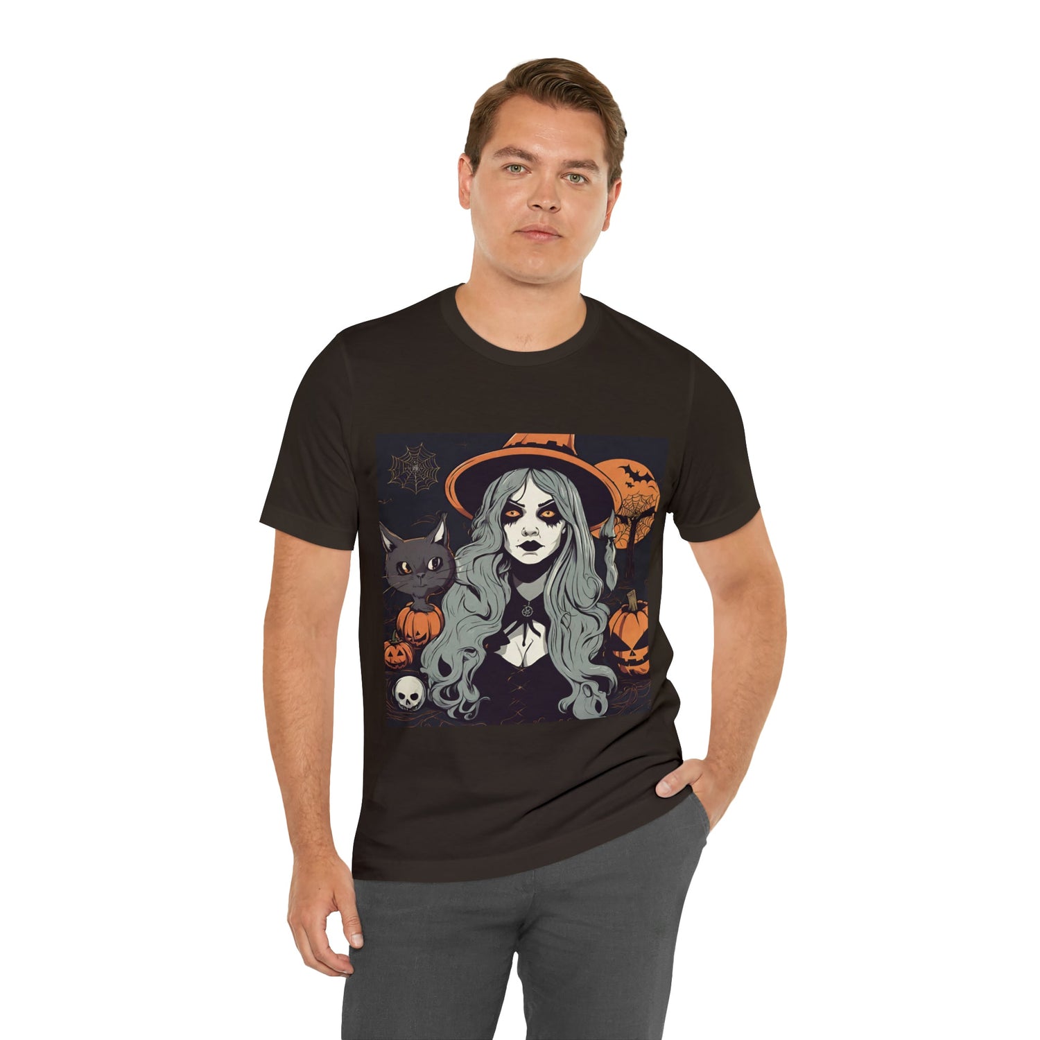T-Shirt Halloween Shirt for Adults for Halloween Present Graphic Tee Bella Canvas Black Spooky Petrova Designs