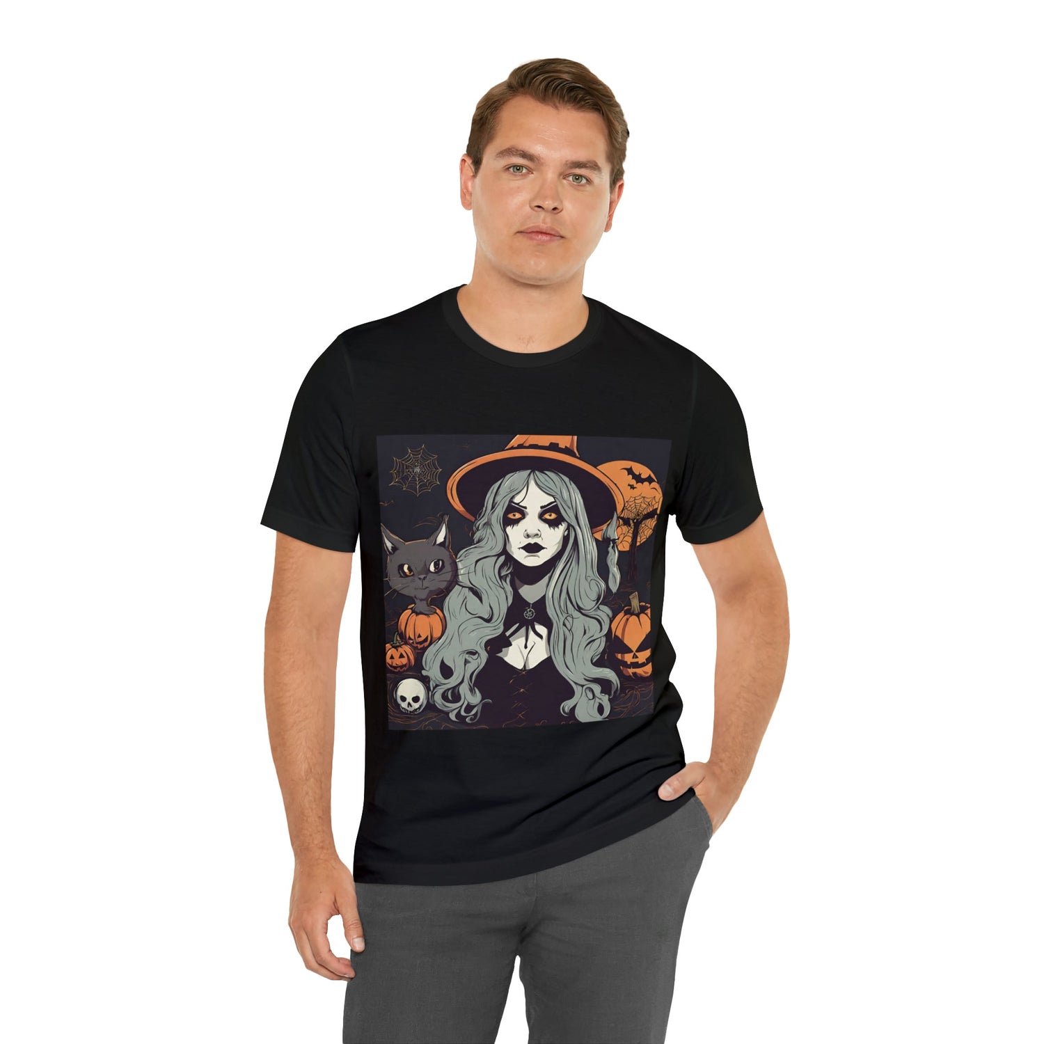 T-Shirt Halloween Shirt for Adults for Halloween Present Graphic Tee Bella Canvas Black Spooky Petrova Designs