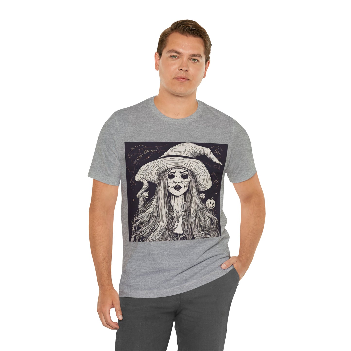 T-Shirt Halloween Shirt for Adults for Halloween Present Graphic Tee Bella Canvas Black White Pink Petrova Designs