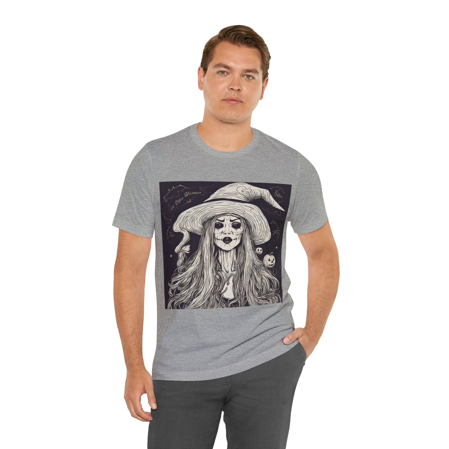 T-Shirt Halloween Shirt for Adults for Halloween Present Graphic Tee Bella Canvas Black White Pink Petrova Designs