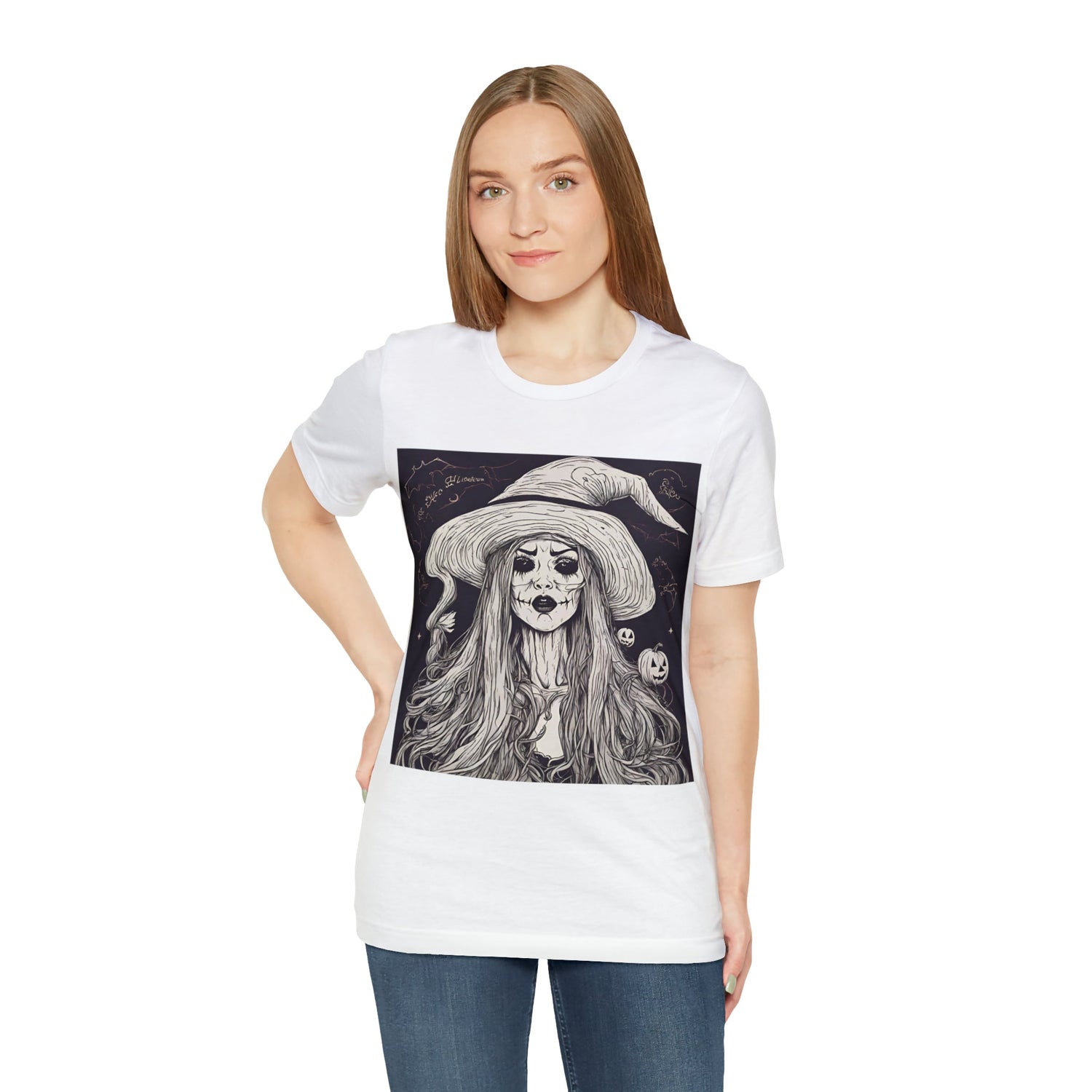 T-Shirt Halloween Shirt for Adults for Halloween Present Graphic Tee Bella Canvas Black White Pink Petrova Designs