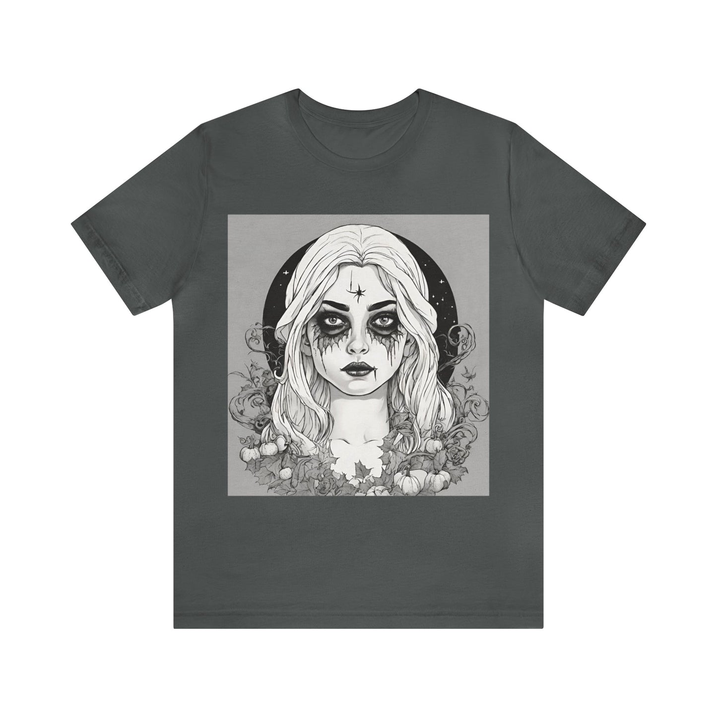 Asphalt T-Shirt Halloween Shirt for Adults for Halloween Present Graphic Tee Bella Canvas Black Witch Petrova Designs