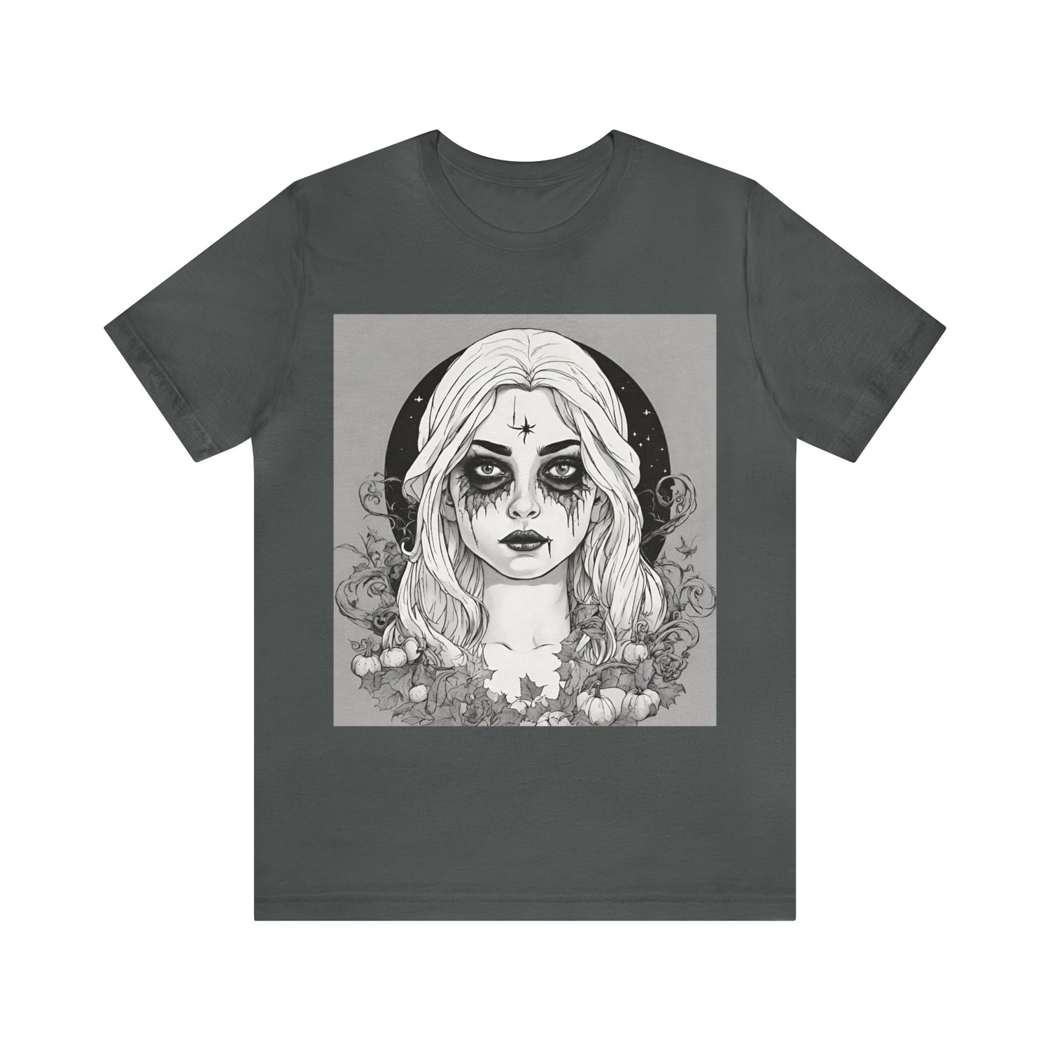Asphalt T-Shirt Halloween Shirt for Adults for Halloween Present Graphic Tee Bella Canvas Black Witch Petrova Designs