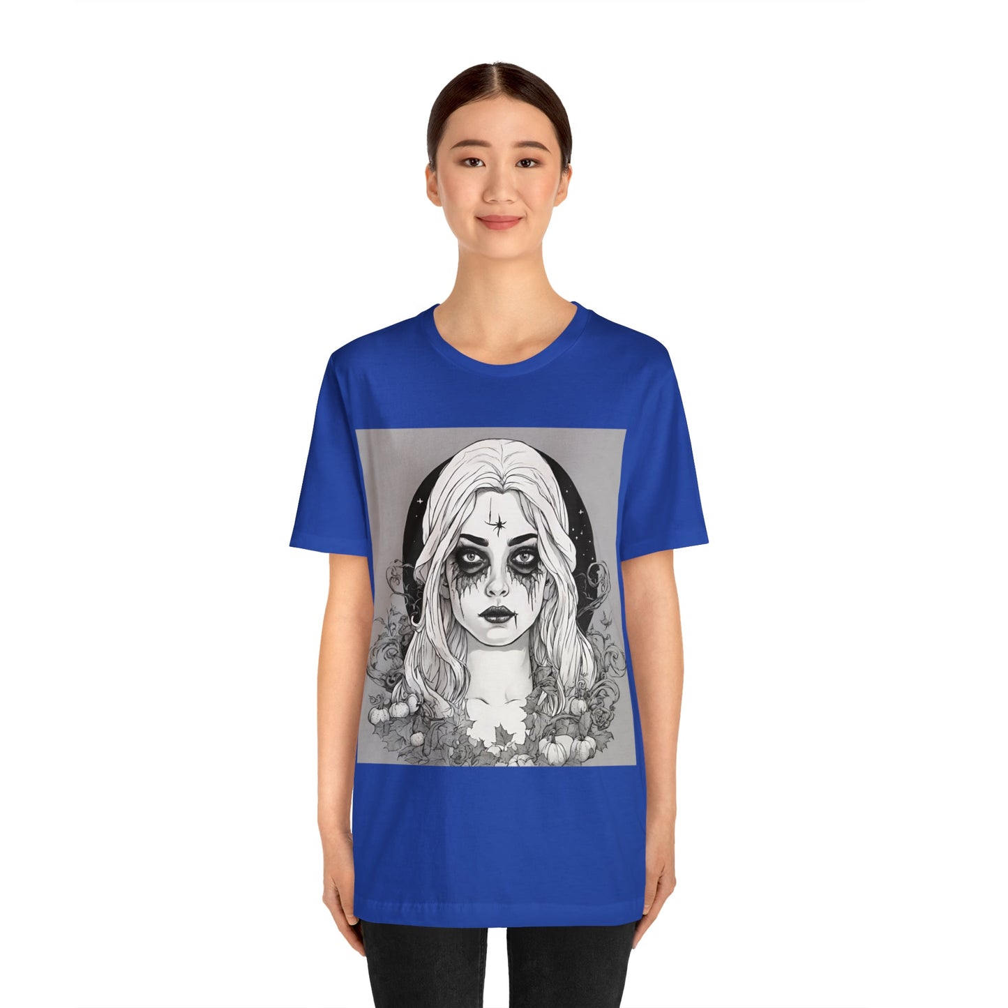 T-Shirt Halloween Shirt for Adults for Halloween Present Graphic Tee Bella Canvas Black Witch Petrova Designs