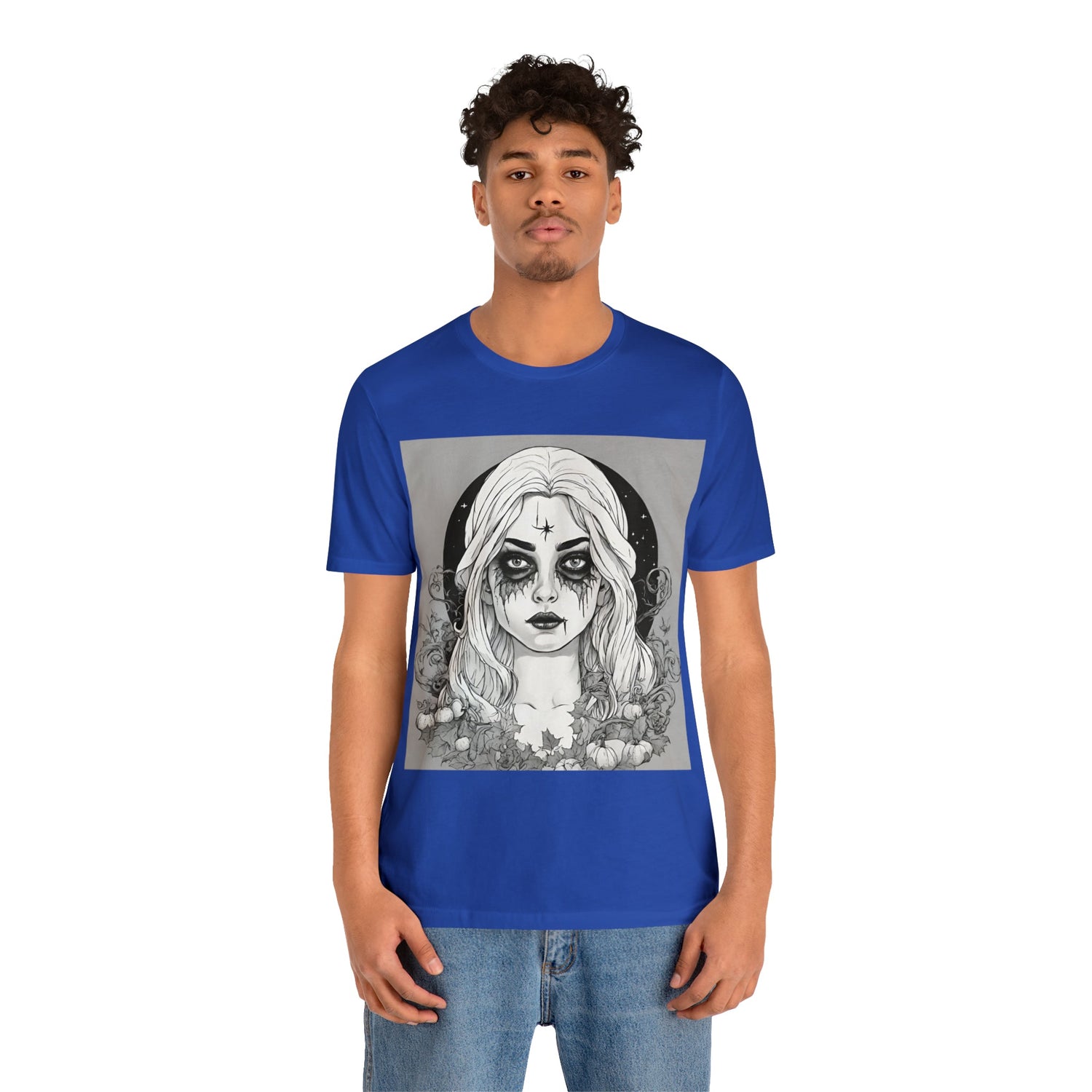 T-Shirt Halloween Shirt for Adults for Halloween Present Graphic Tee Bella Canvas Black Witch Petrova Designs