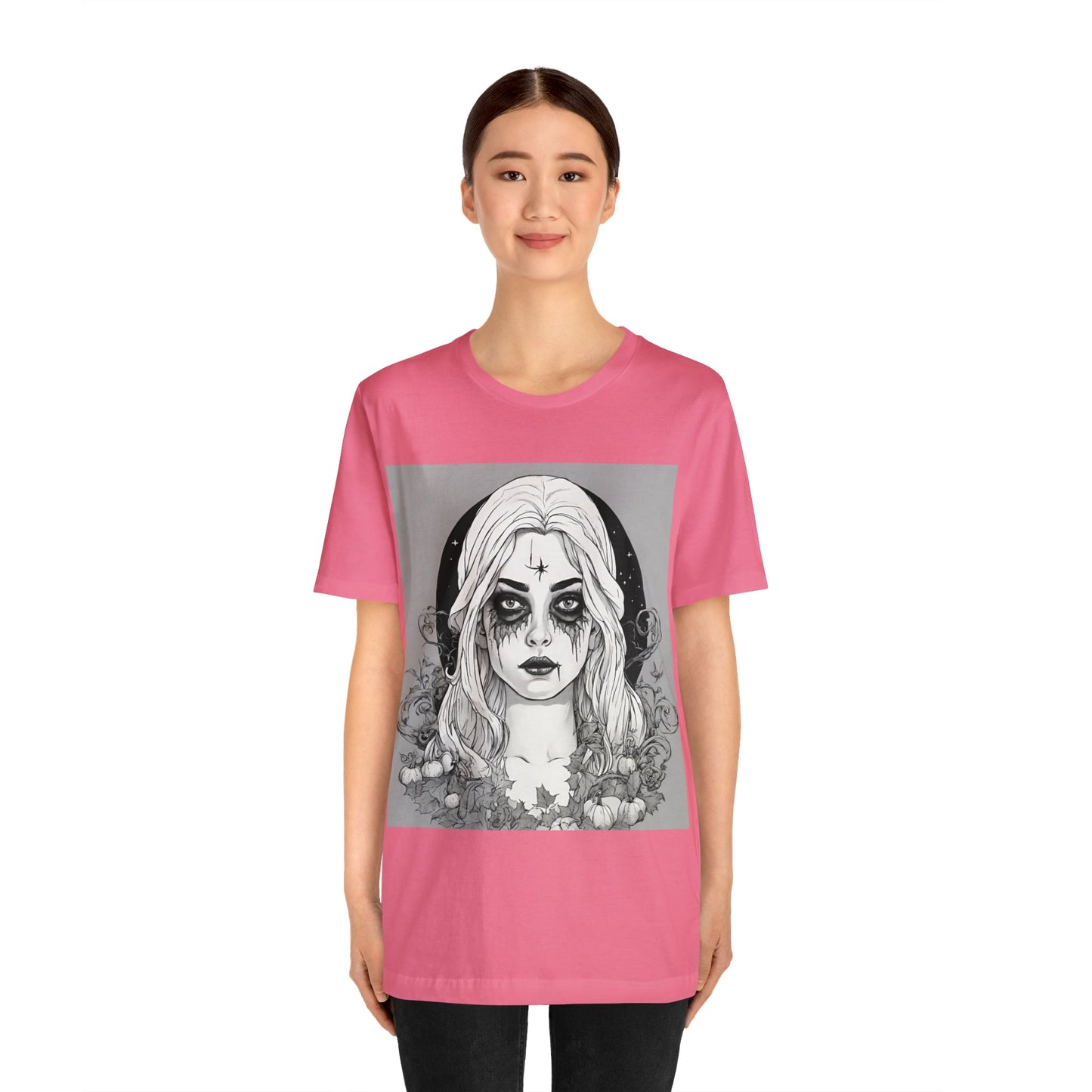 T-Shirt Halloween Shirt for Adults for Halloween Present Graphic Tee Bella Canvas Black Witch Petrova Designs