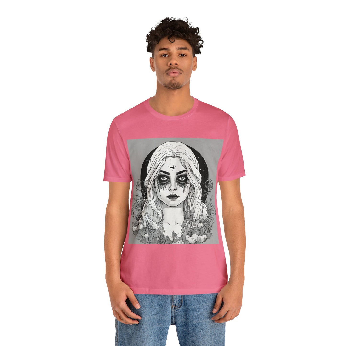 T-Shirt Halloween Shirt for Adults for Halloween Present Graphic Tee Bella Canvas Black Witch Petrova Designs