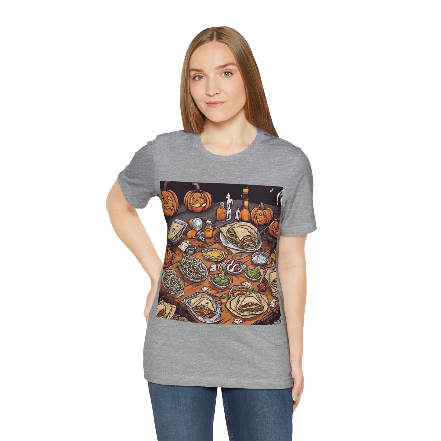 T-Shirt Halloween T-Shirt Graphic Tee for Men Women Bella Canvas Shirt Halloween Cute Petrova Designs