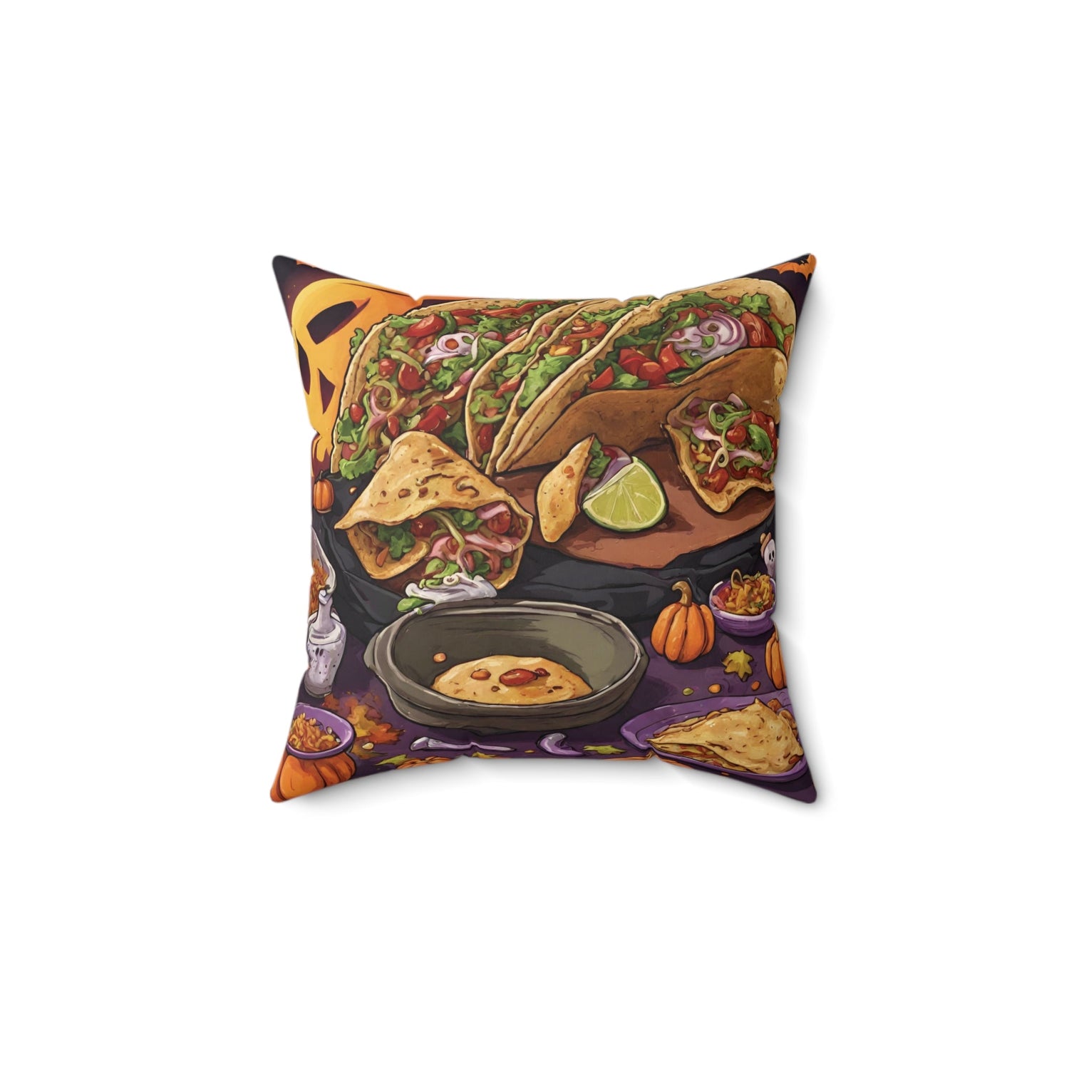 14" × 14" Home Decor Halloween Throw Pillow Decor Perfect for Couch or Sofa Accent Pillow Petrova Designs