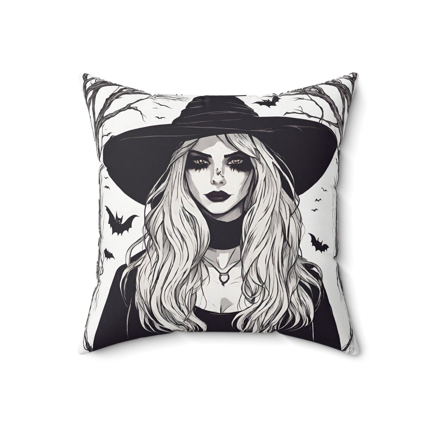 Home Decor Halloween Throw Pillow Decor Perfect for Couch or Sofa Accent Pillow Witch Petrova Designs