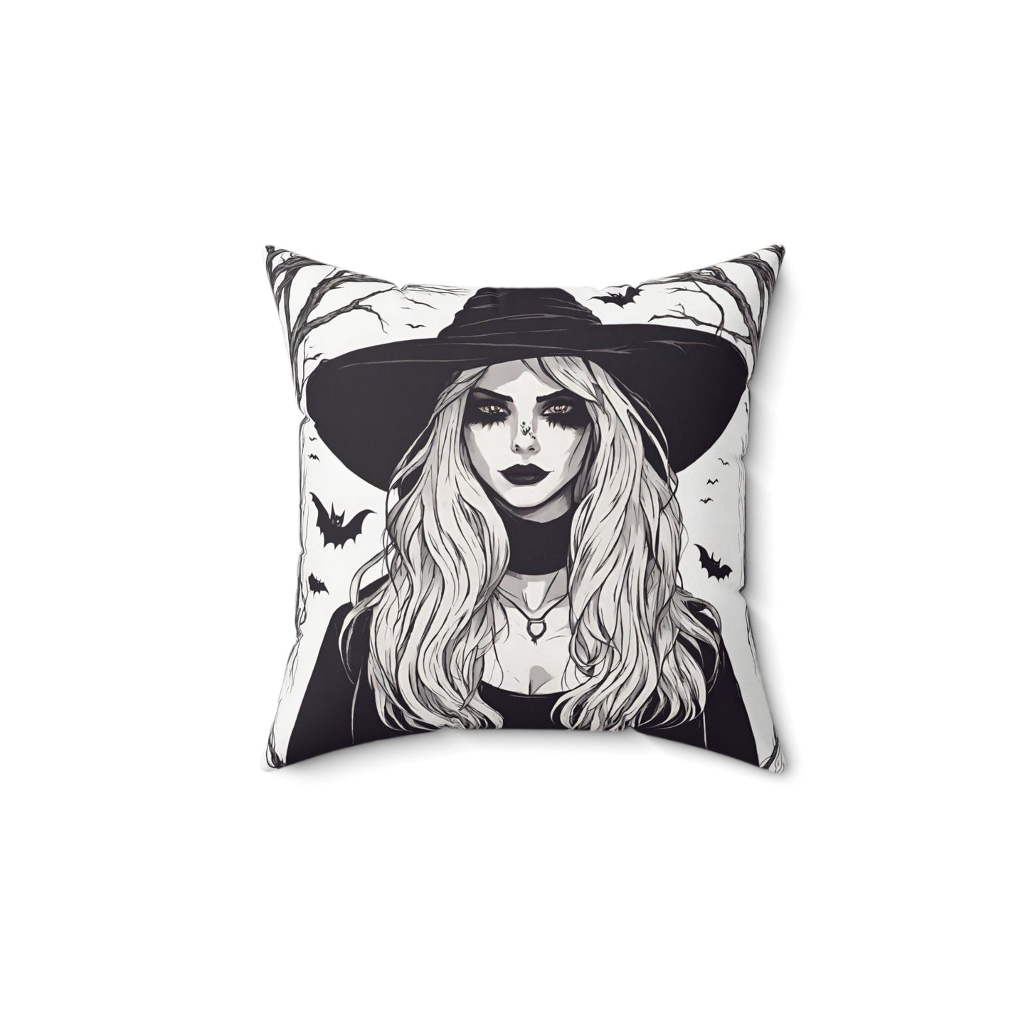 Home Decor Halloween Throw Pillow Decor Perfect for Couch or Sofa Accent Pillow Witch Petrova Designs