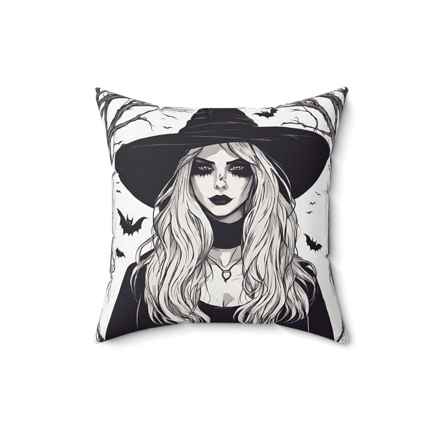 Home Decor Halloween Throw Pillow Decor Perfect for Couch or Sofa Accent Pillow Witch Petrova Designs
