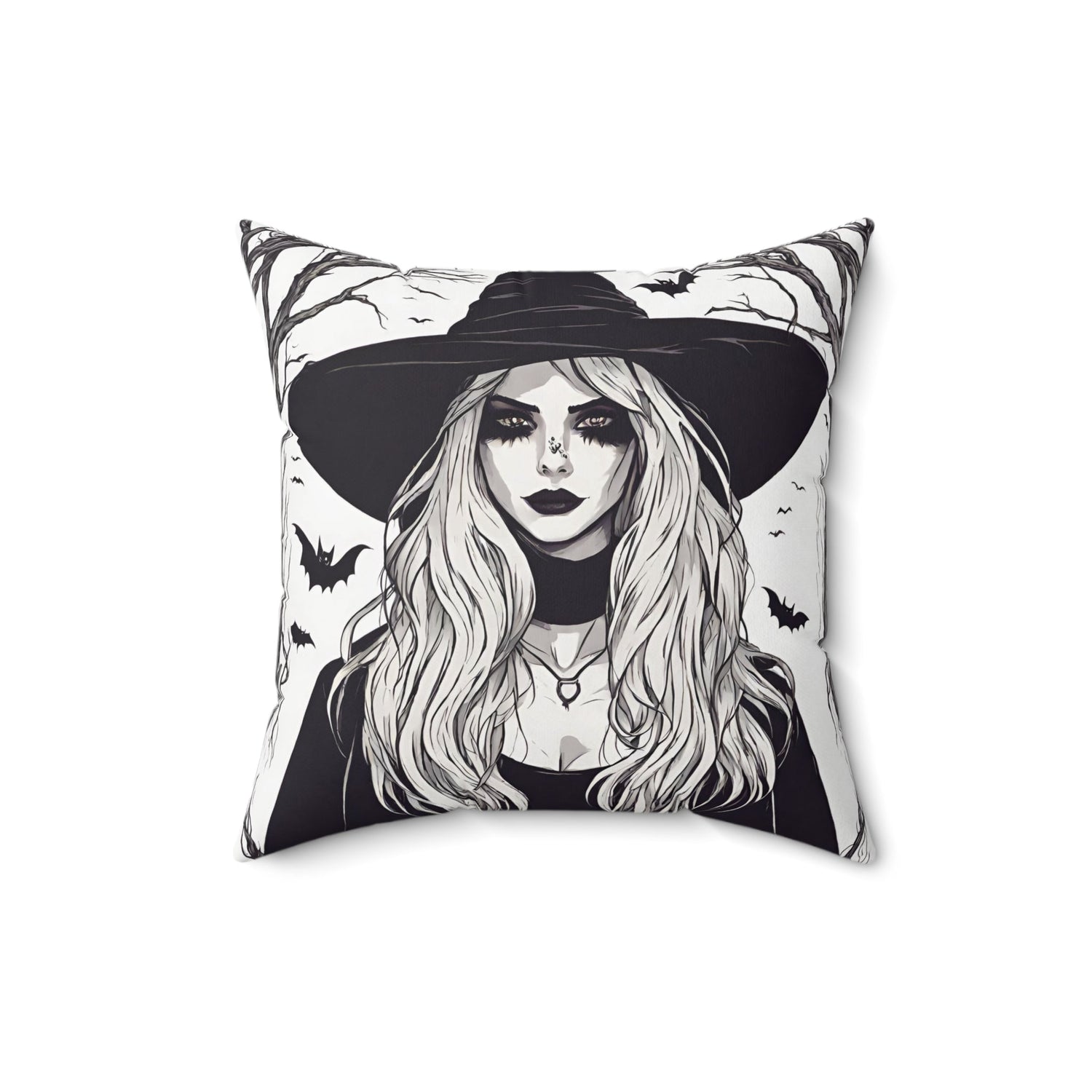 Home Decor Halloween Throw Pillow Decor Perfect for Couch or Sofa Accent Pillow Witch Petrova Designs