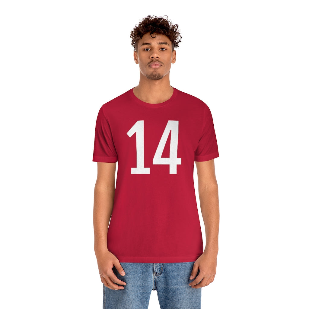 T-Shirt Numbered T Shirt with Number On Them for Numerological Black Tshirt Outfit 14 Petrova Designs