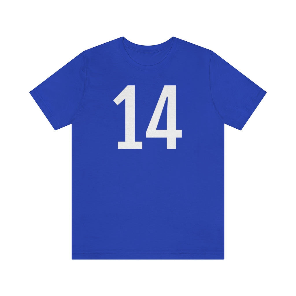 True Royal T-Shirt Numbered T Shirt with Number On Them for Numerological Black Tshirt Outfit 14 Petrova Designs