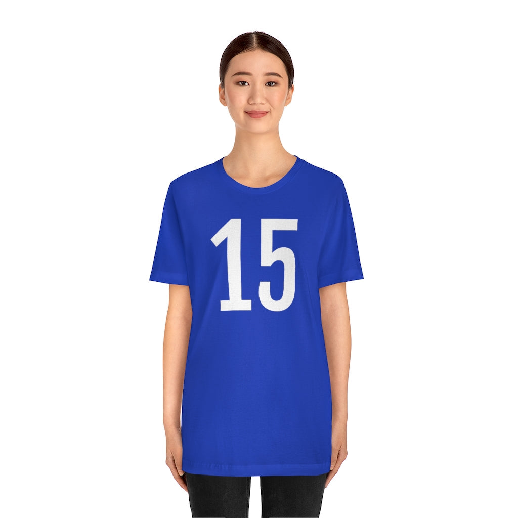 T-Shirt Numbered T Shirt with Number On Them for Numerological Black Tshirt Outfit 15 Petrova Designs