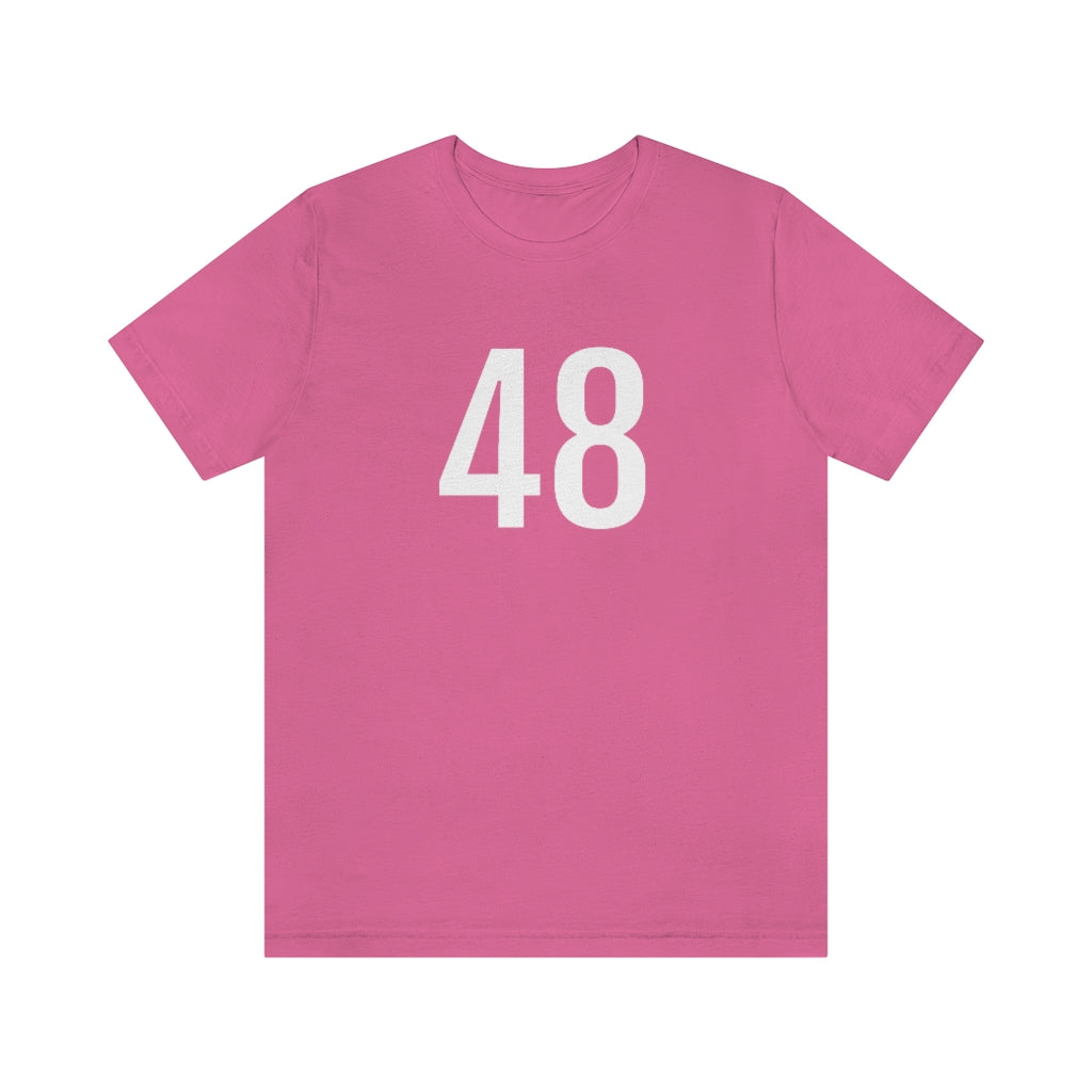 Charity Pink T-Shirt Numbered Tee Shirt with Numbers On Them for Numbered T-Shirt Outfit Petrova Designs