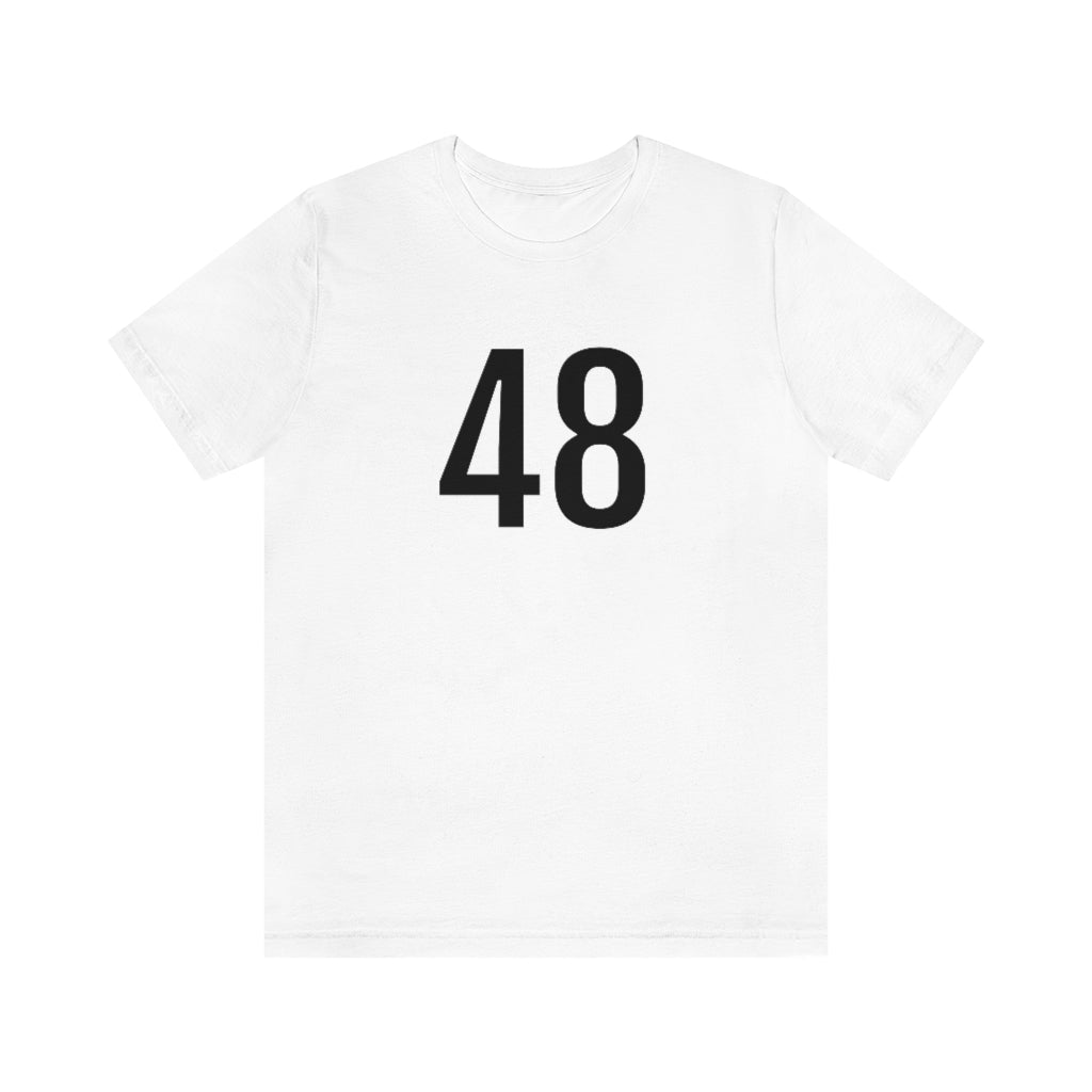 White T-Shirt Numbered Tee Shirt with Numbers On Them for Numbered T-Shirt Outfit Petrova Designs