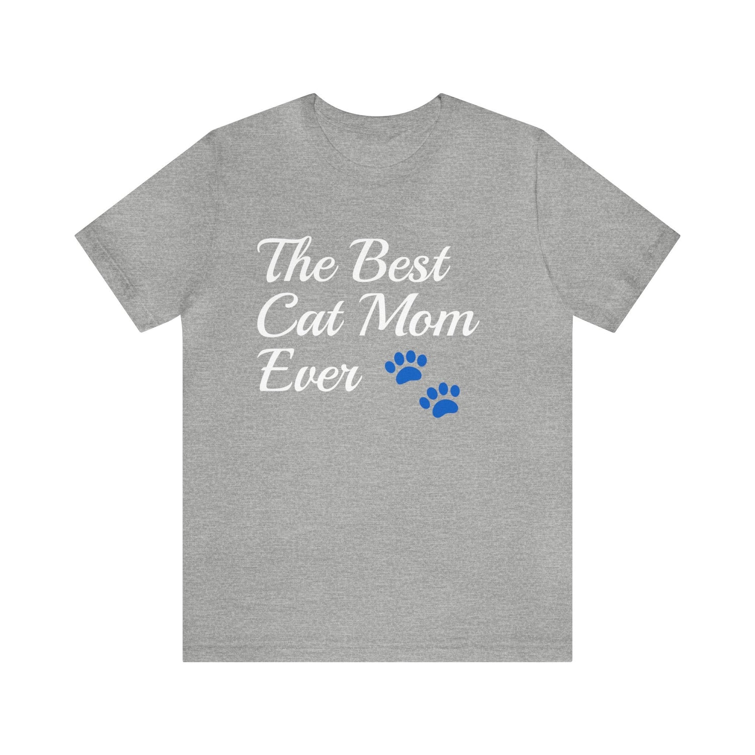 Athletic Heather T-Shirt Text Shirt for Men & Women Black Bella Canvas Shirts for Tshirt Outfit Aesthetic Cat Mom Petrova Designs