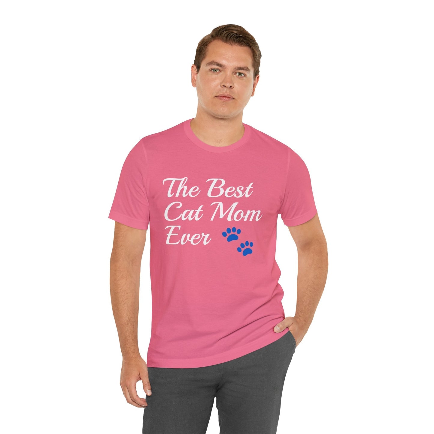 T-Shirt Text Shirt for Men & Women Black Bella Canvas Shirts for Tshirt Outfit Aesthetic Cat Mom Petrova Designs