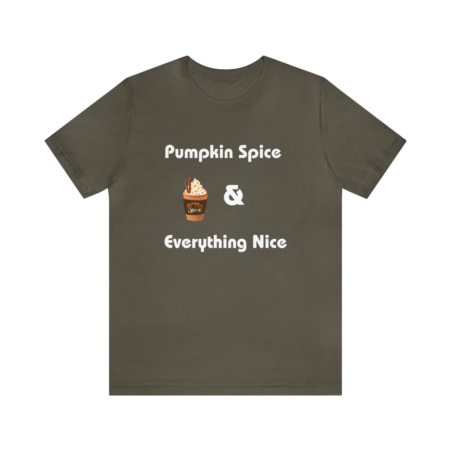 Army T-Shirt Text Shirt for Men & Women Black Bella Canvas Shirts for Tshirt Outfit Aesthetic Fall Autumn Petrova Designs