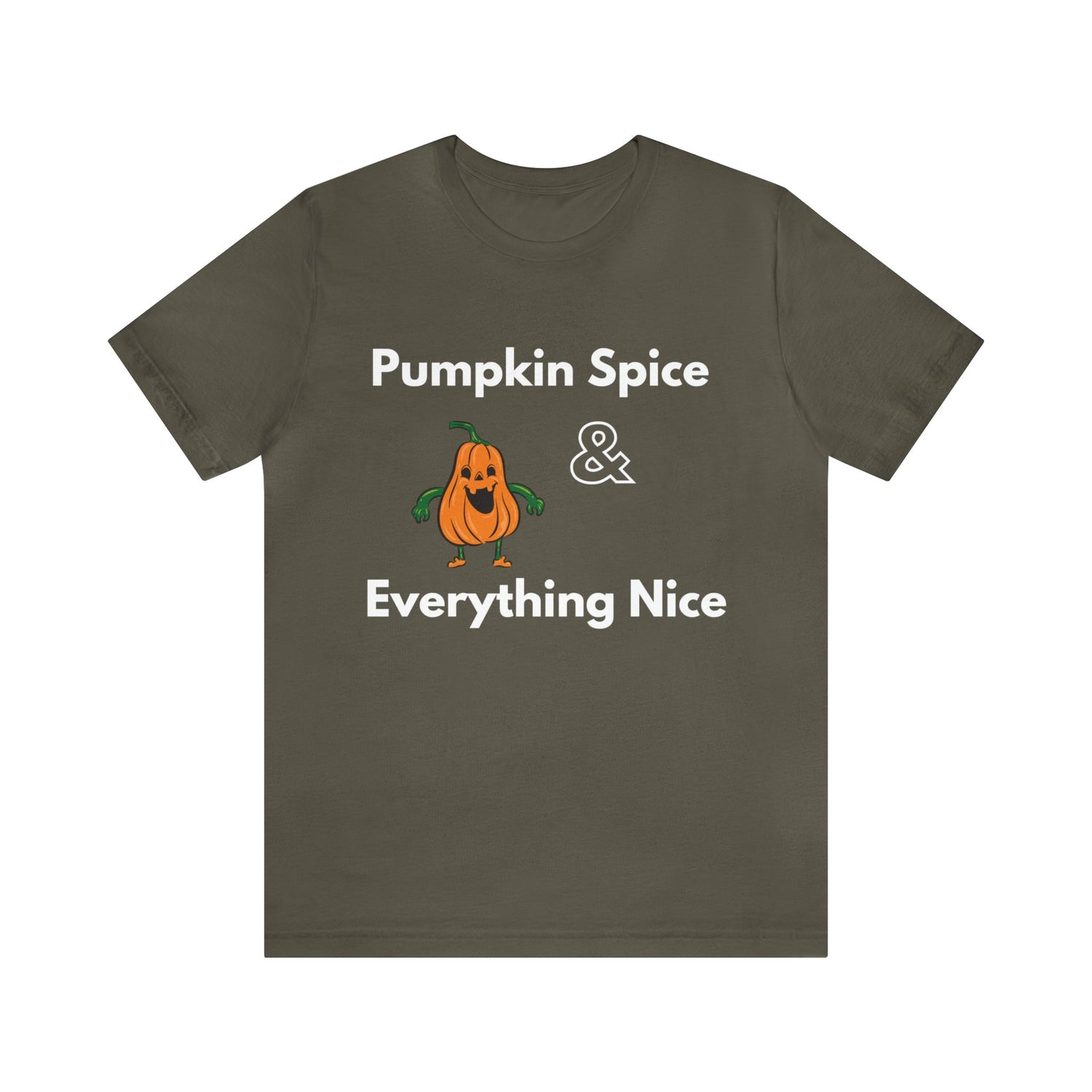 Army T-Shirt Text Shirt for Men & Women Black Bella Canvas Shirts for Tshirt Outfit Aesthetic Fall Pumpkin Spice Petrova Designs