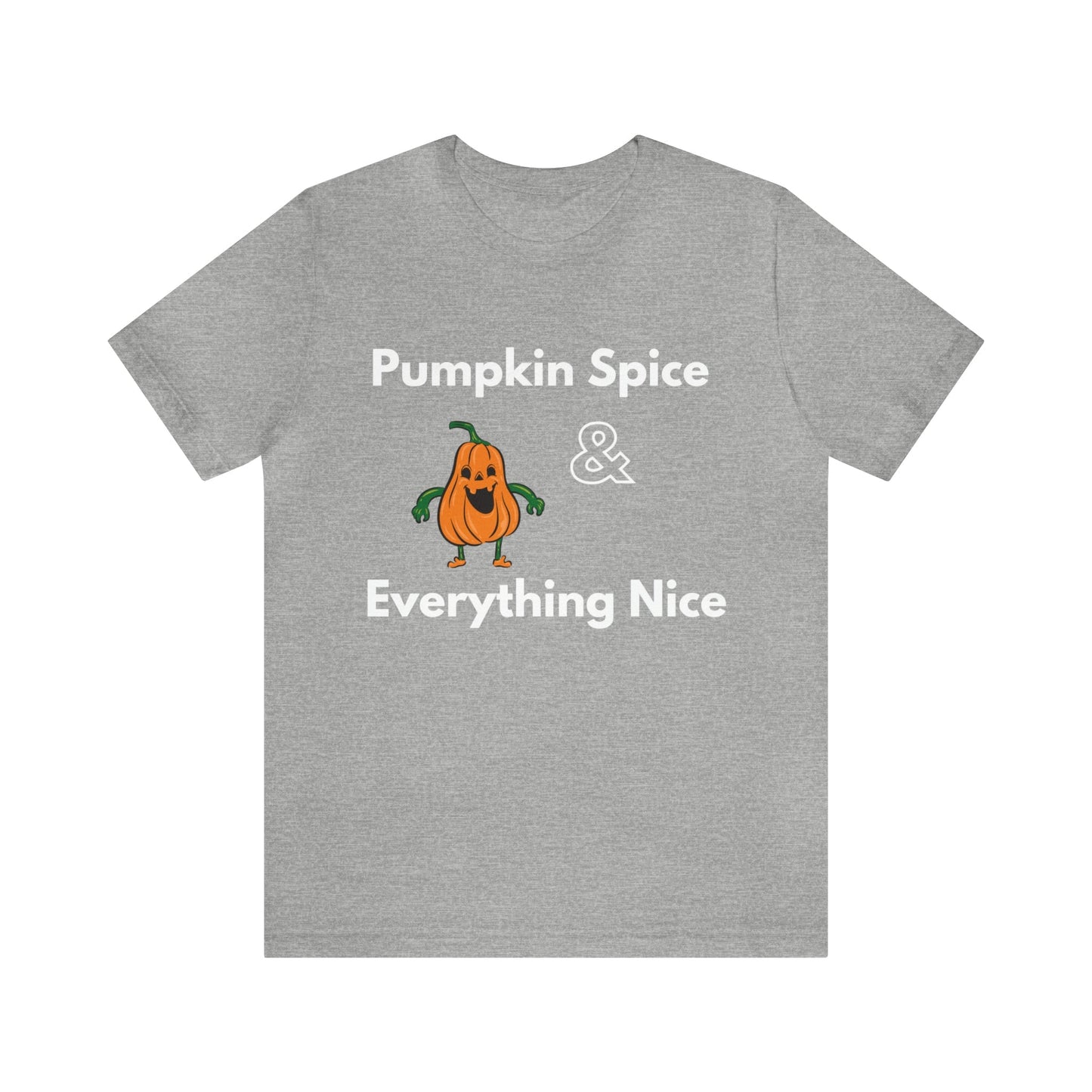 Athletic Heather T-Shirt Text Shirt for Men & Women Black Bella Canvas Shirts for Tshirt Outfit Aesthetic Fall Pumpkin Spice Petrova Designs