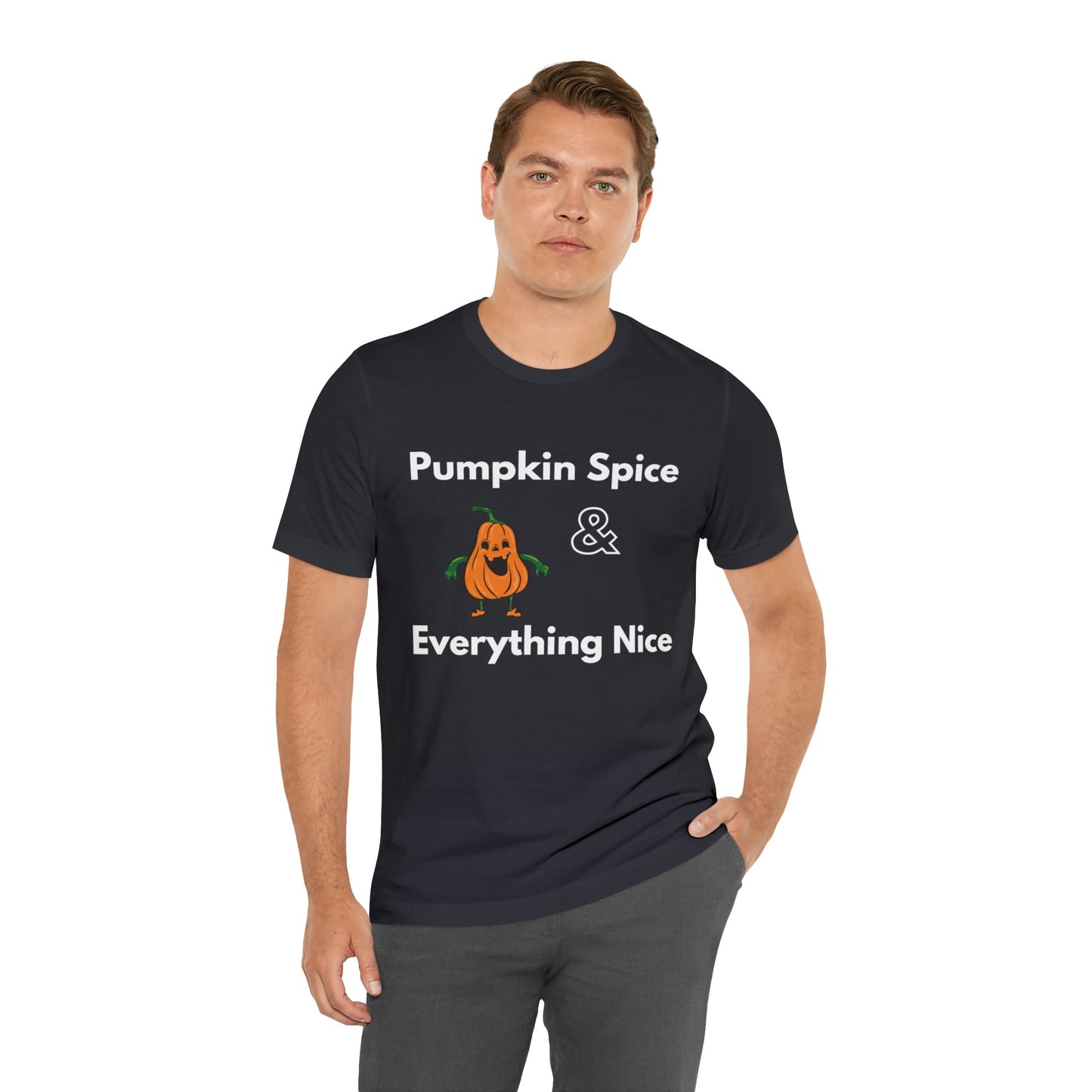 T-Shirt Text Shirt for Men & Women Black Bella Canvas Shirts for Tshirt Outfit Aesthetic Fall Pumpkin Spice Petrova Designs
