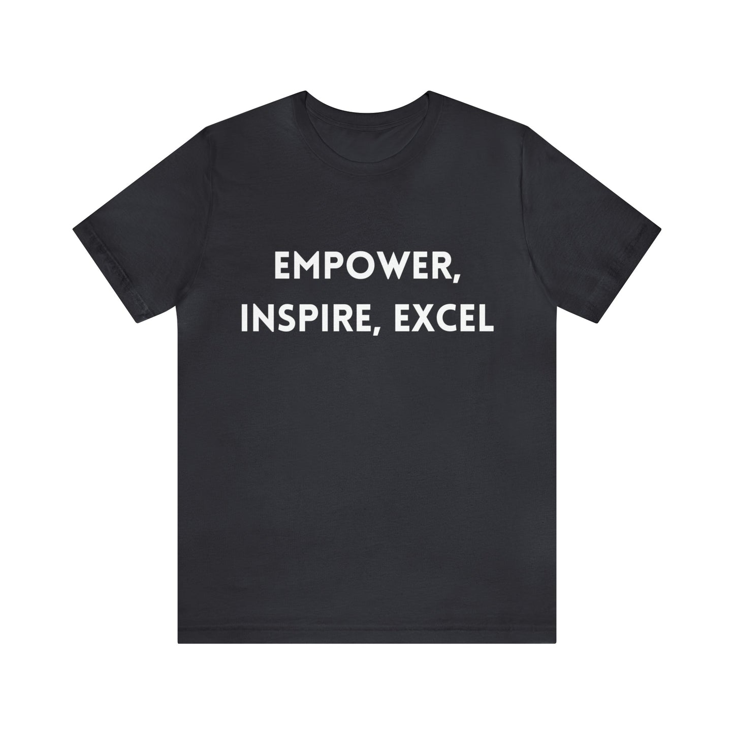 T-Shirt Text Shirt for Men & Women Black Bella Canvas Shirts for Tshirt Outfit Aesthetic Inspiring Achievment Petrova Designs