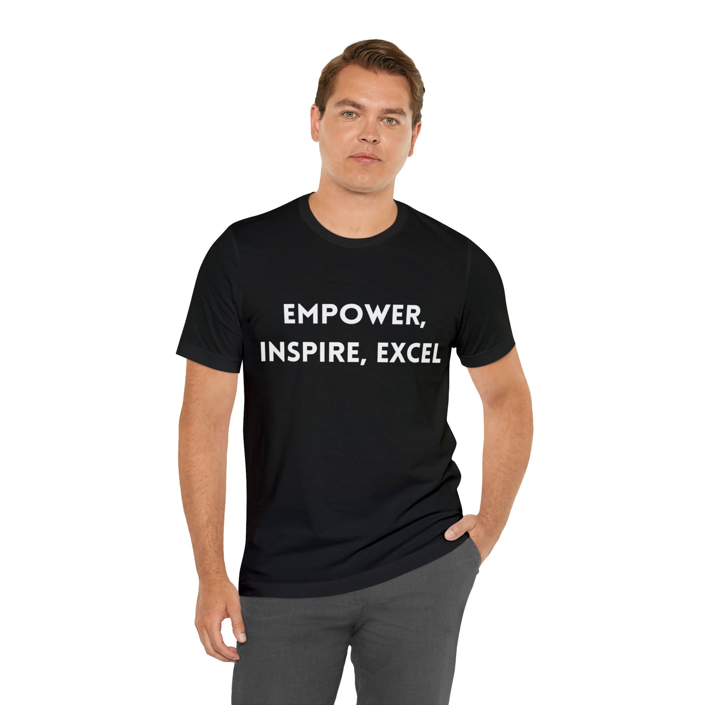 T-Shirt Text Shirt for Men & Women Black Bella Canvas Shirts for Tshirt Outfit Aesthetic Inspiring Achievment Petrova Designs