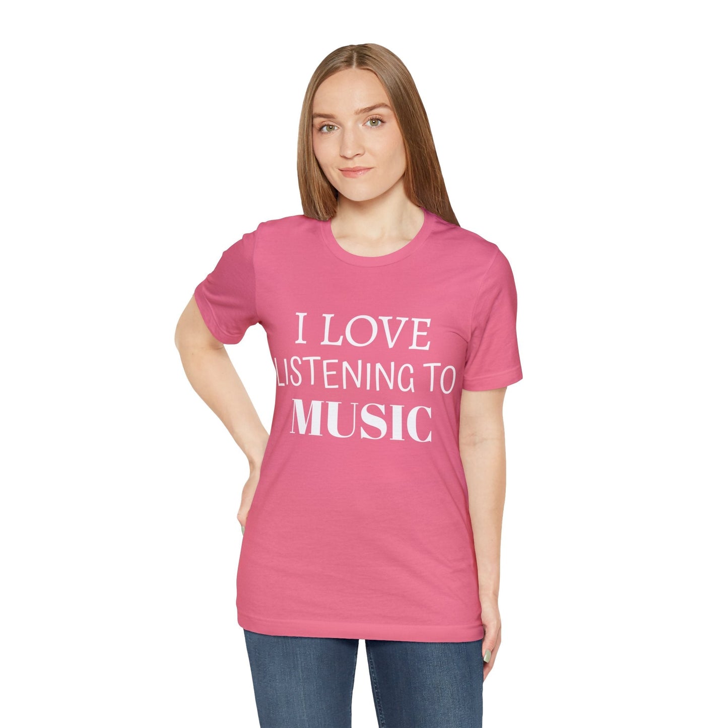 T-Shirt Text Shirt for Men & Women Black Bella Canvas Shirts for Tshirt Outfit Aesthetic Listen to Music Petrova Designs