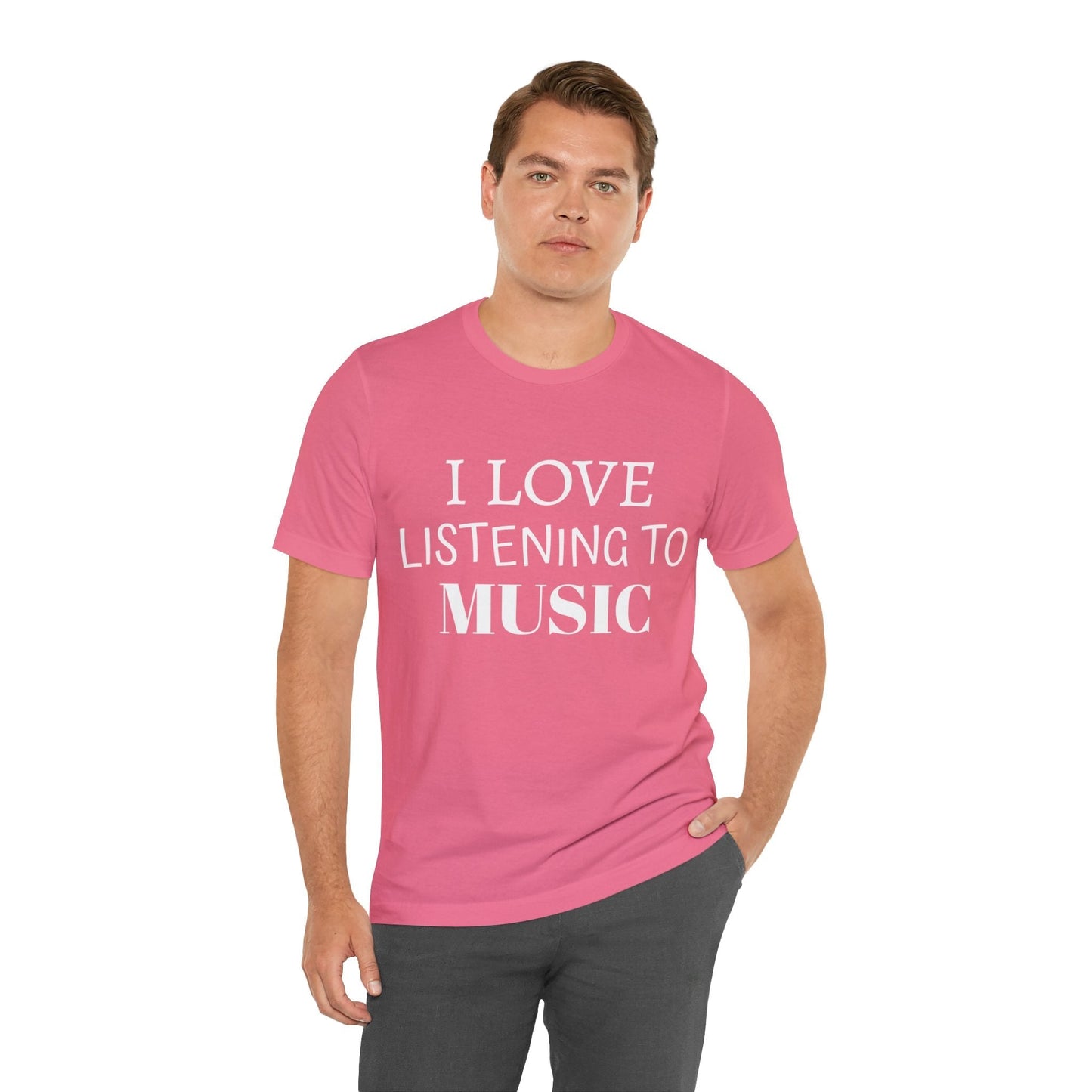 T-Shirt Text Shirt for Men & Women Black Bella Canvas Shirts for Tshirt Outfit Aesthetic Listen to Music Petrova Designs