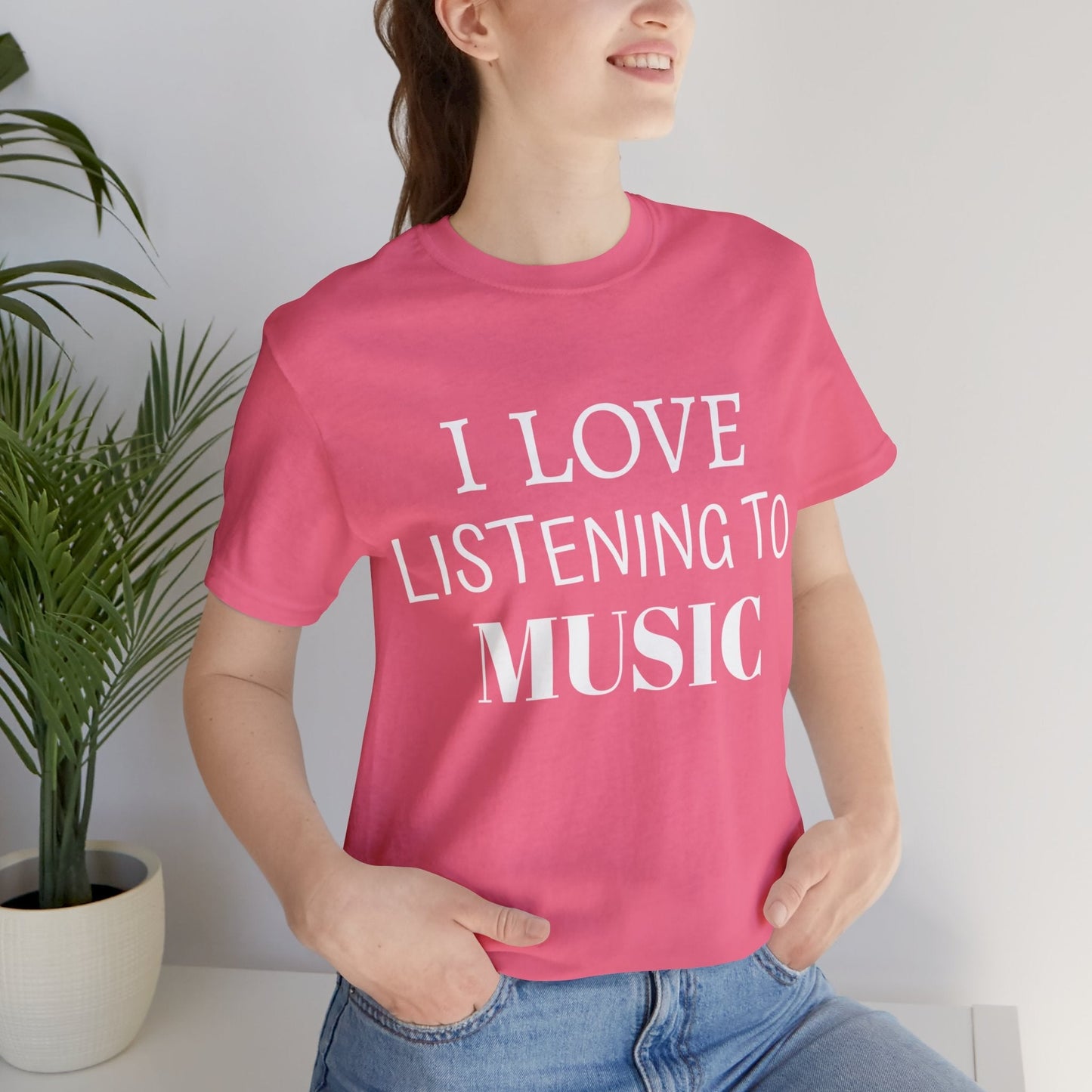 T-Shirt Text Shirt for Men & Women Black Bella Canvas Shirts for Tshirt Outfit Aesthetic Listen to Music Petrova Designs