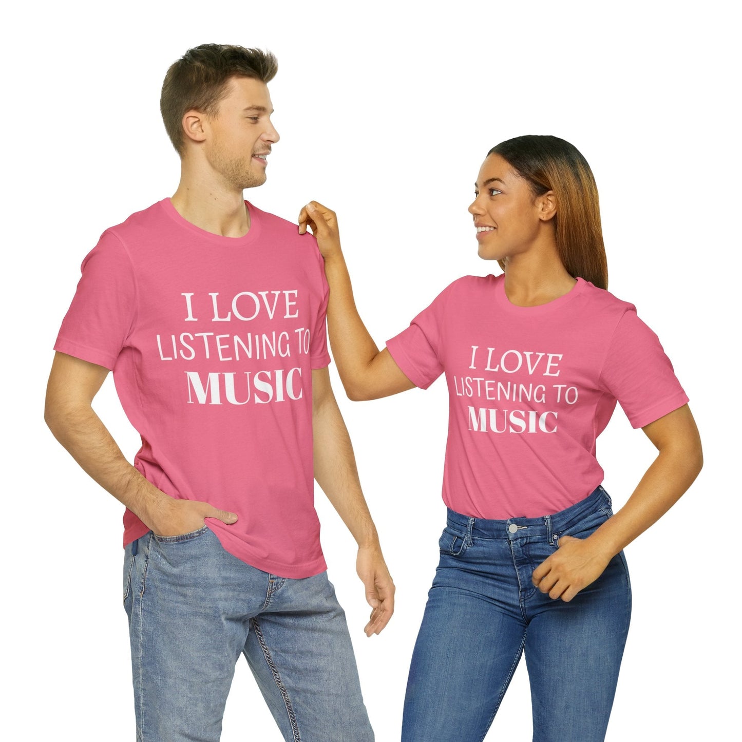 T-Shirt Text Shirt for Men & Women Black Bella Canvas Shirts for Tshirt Outfit Aesthetic Listen to Music Petrova Designs