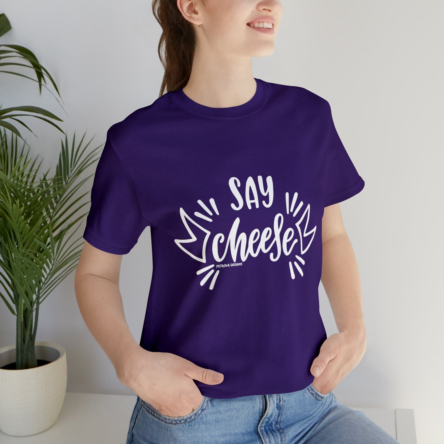 Team Purple T-Shirt Text Shirt for Men & Women Black Bella Canvas Shirts for Tshirt Outfit Aesthetic Photographer Petrova Designs