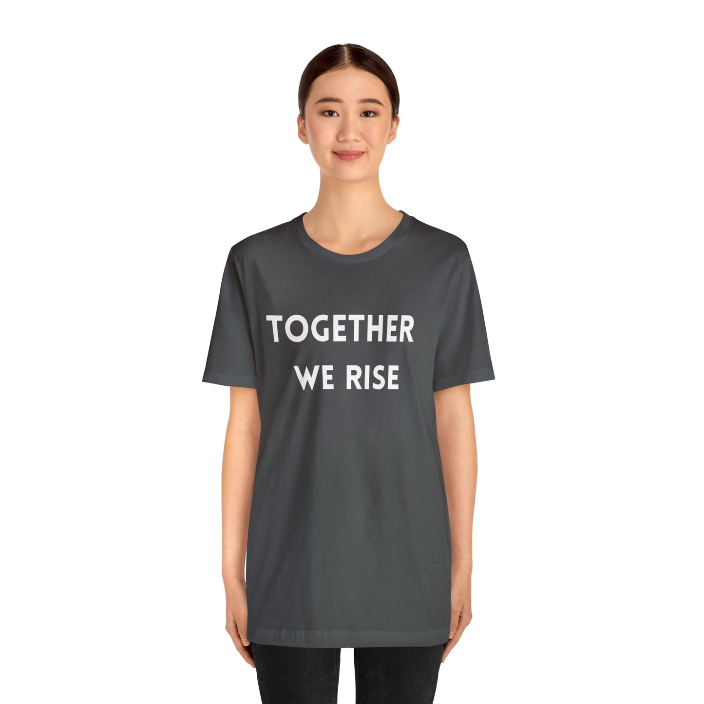 T-Shirt Text Shirt for Men & Women Black Bella Canvas Shirts for Tshirt Outfit Aesthetic Together Teamwork Team Petrova Designs