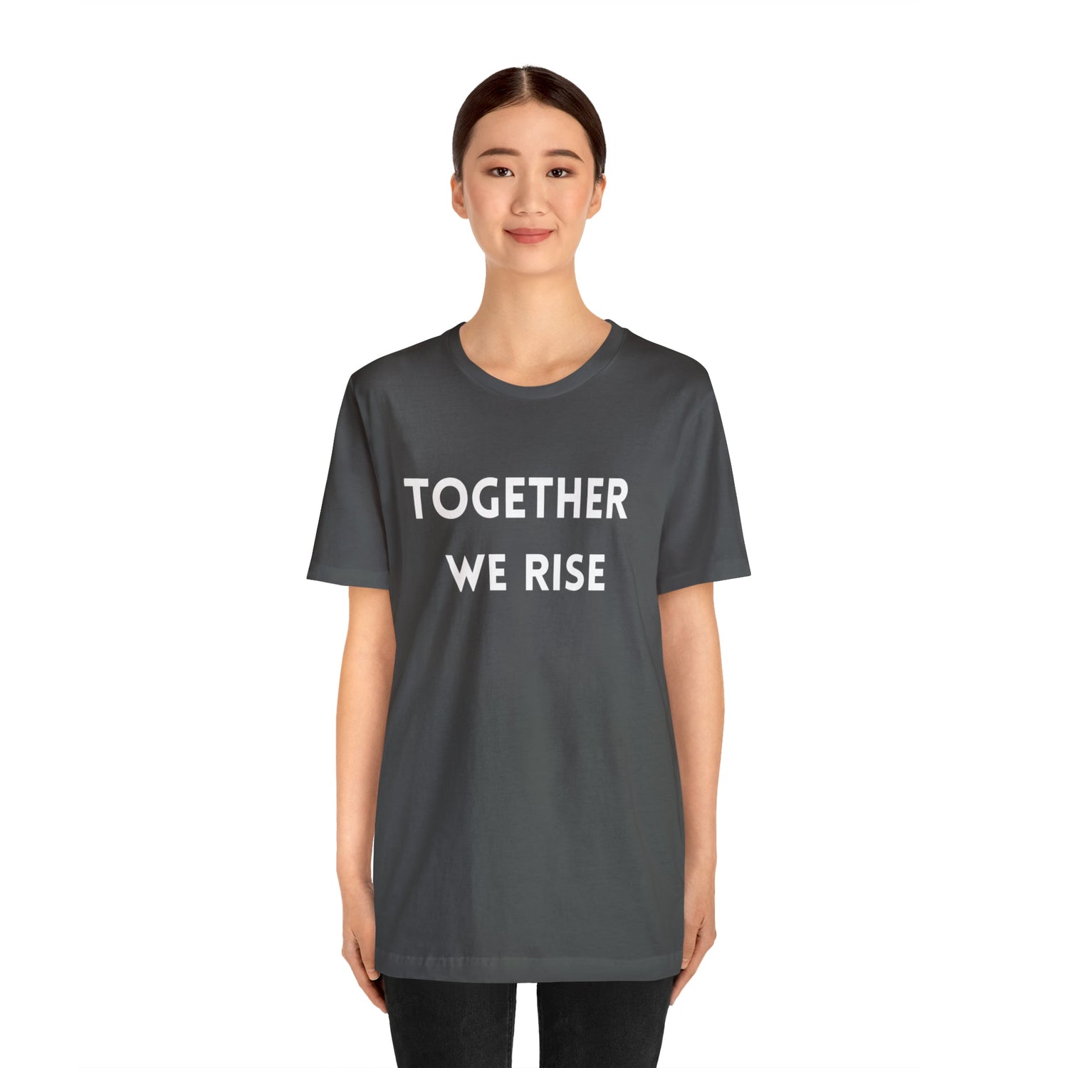 T-Shirt Text Shirt for Men & Women Black Bella Canvas Shirts for Tshirt Outfit Aesthetic Together Teamwork Team Petrova Designs