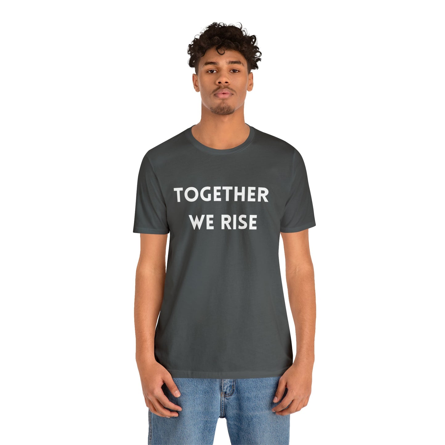 T-Shirt Text Shirt for Men & Women Black Bella Canvas Shirts for Tshirt Outfit Aesthetic Together Teamwork Team Petrova Designs