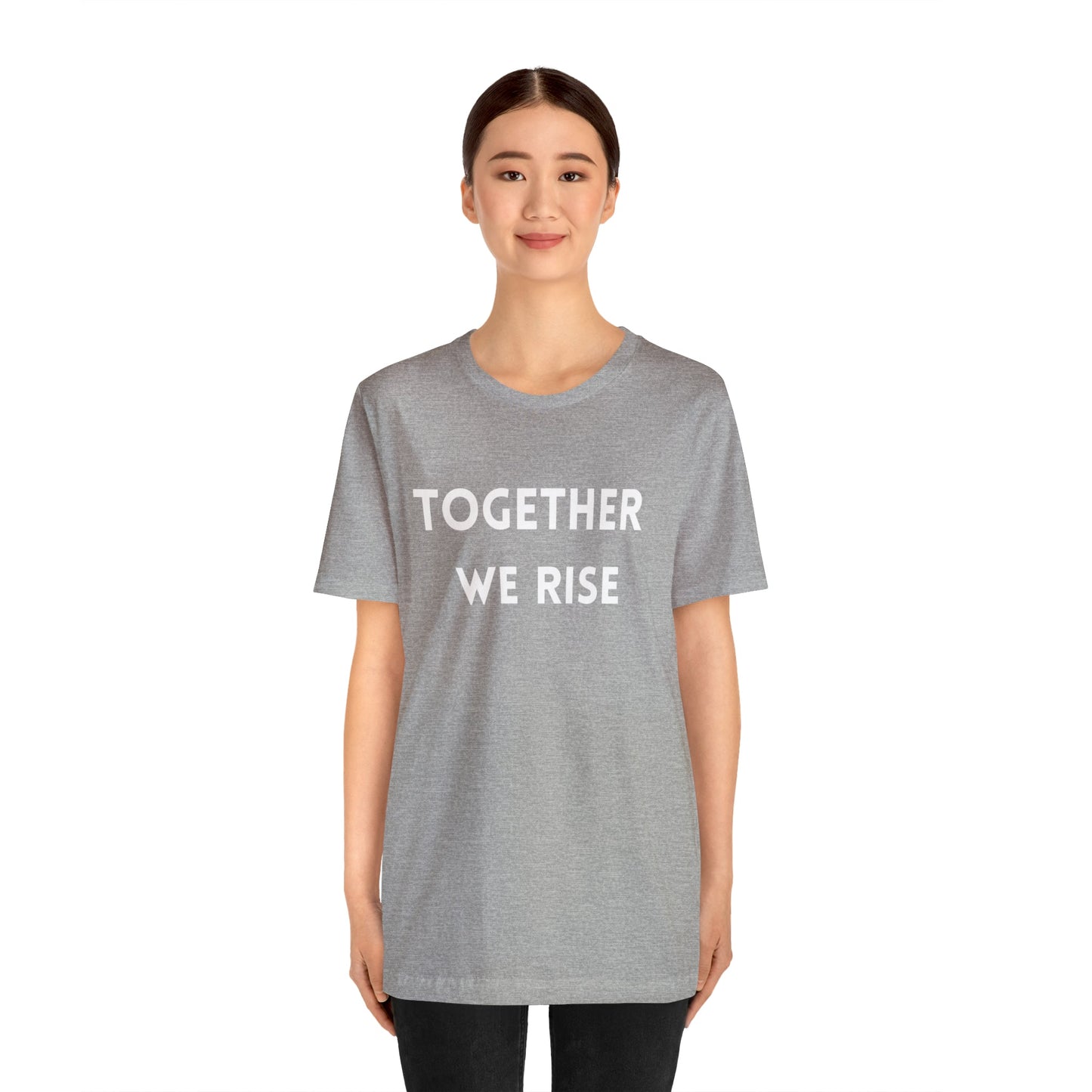T-Shirt Text Shirt for Men & Women Black Bella Canvas Shirts for Tshirt Outfit Aesthetic Together Teamwork Team Petrova Designs