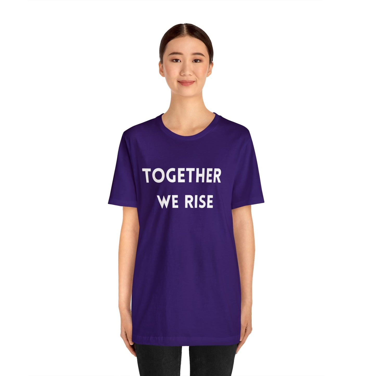 T-Shirt Text Shirt for Men & Women Black Bella Canvas Shirts for Tshirt Outfit Aesthetic Together Teamwork Team Petrova Designs