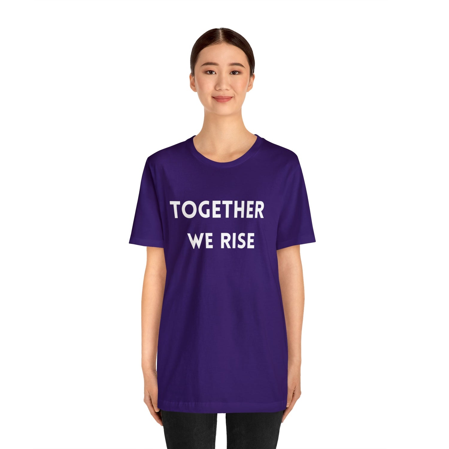 T-Shirt Text Shirt for Men & Women Black Bella Canvas Shirts for Tshirt Outfit Aesthetic Together Teamwork Team Petrova Designs