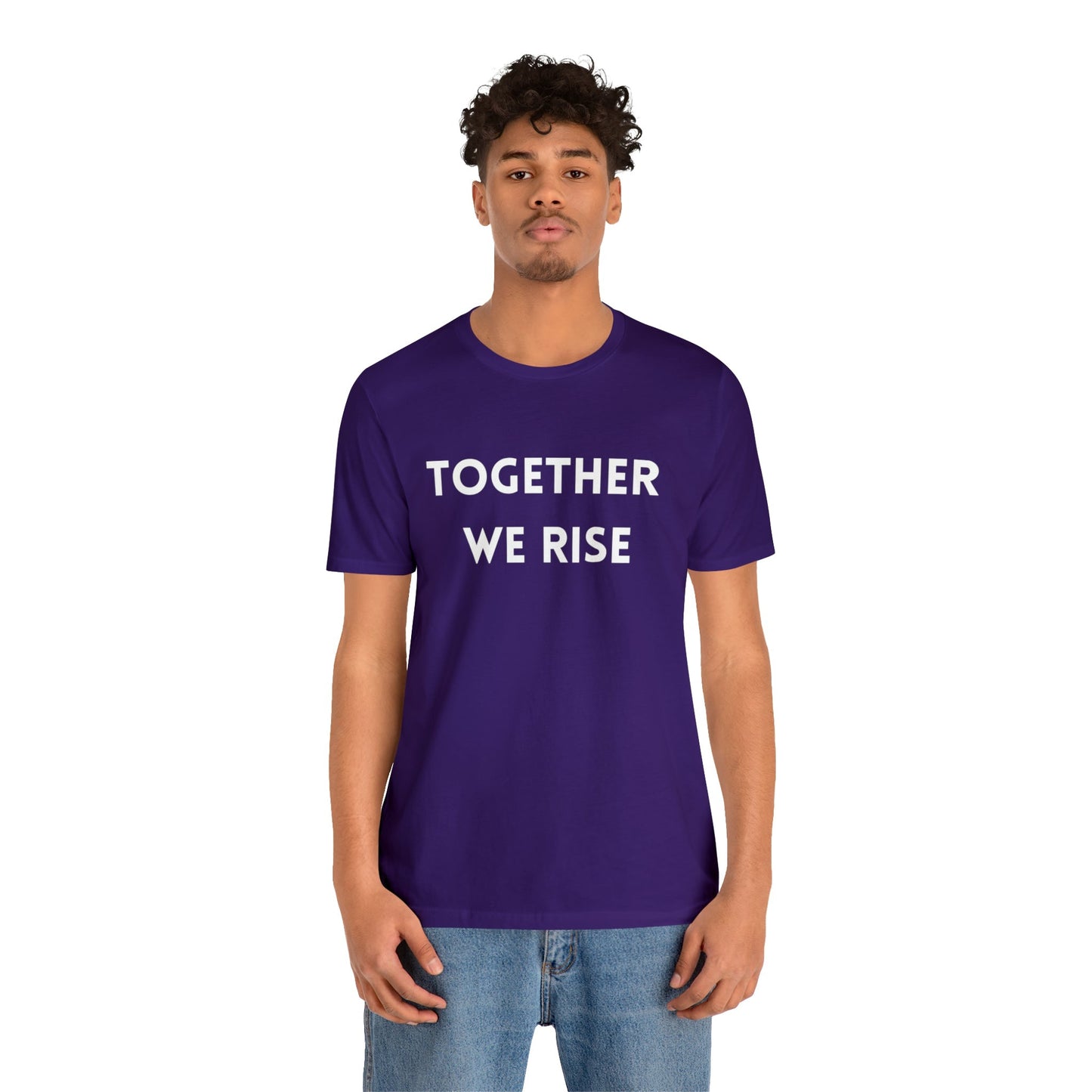 T-Shirt Text Shirt for Men & Women Black Bella Canvas Shirts for Tshirt Outfit Aesthetic Together Teamwork Team Petrova Designs