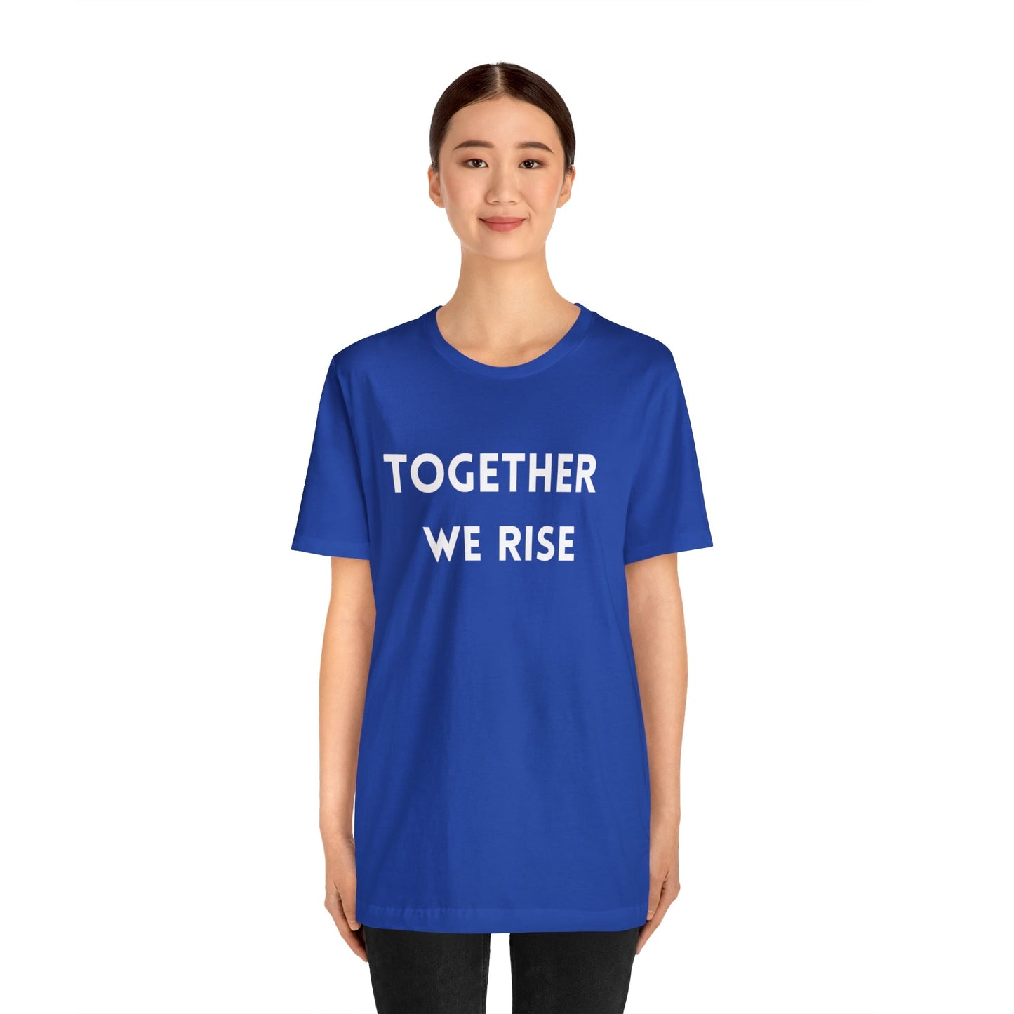T-Shirt Text Shirt for Men & Women Black Bella Canvas Shirts for Tshirt Outfit Aesthetic Together Teamwork Team Petrova Designs