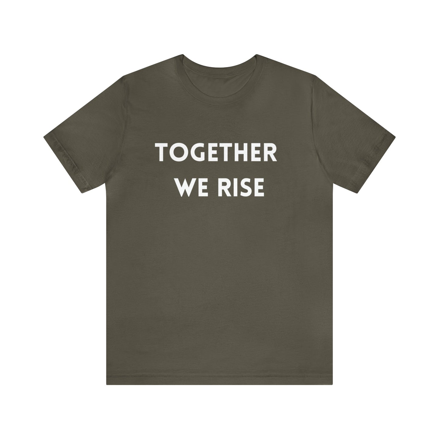 T-Shirt Text Shirt for Men & Women Black Bella Canvas Shirts for Tshirt Outfit Aesthetic Together Teamwork Team Petrova Designs