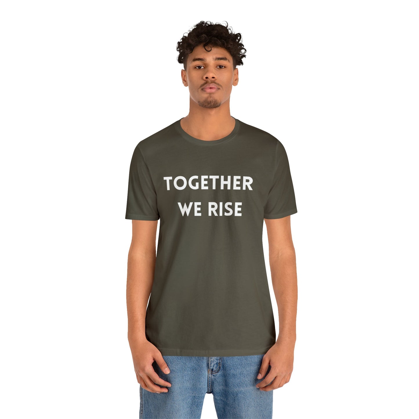T-Shirt Text Shirt for Men & Women Black Bella Canvas Shirts for Tshirt Outfit Aesthetic Together Teamwork Team Petrova Designs